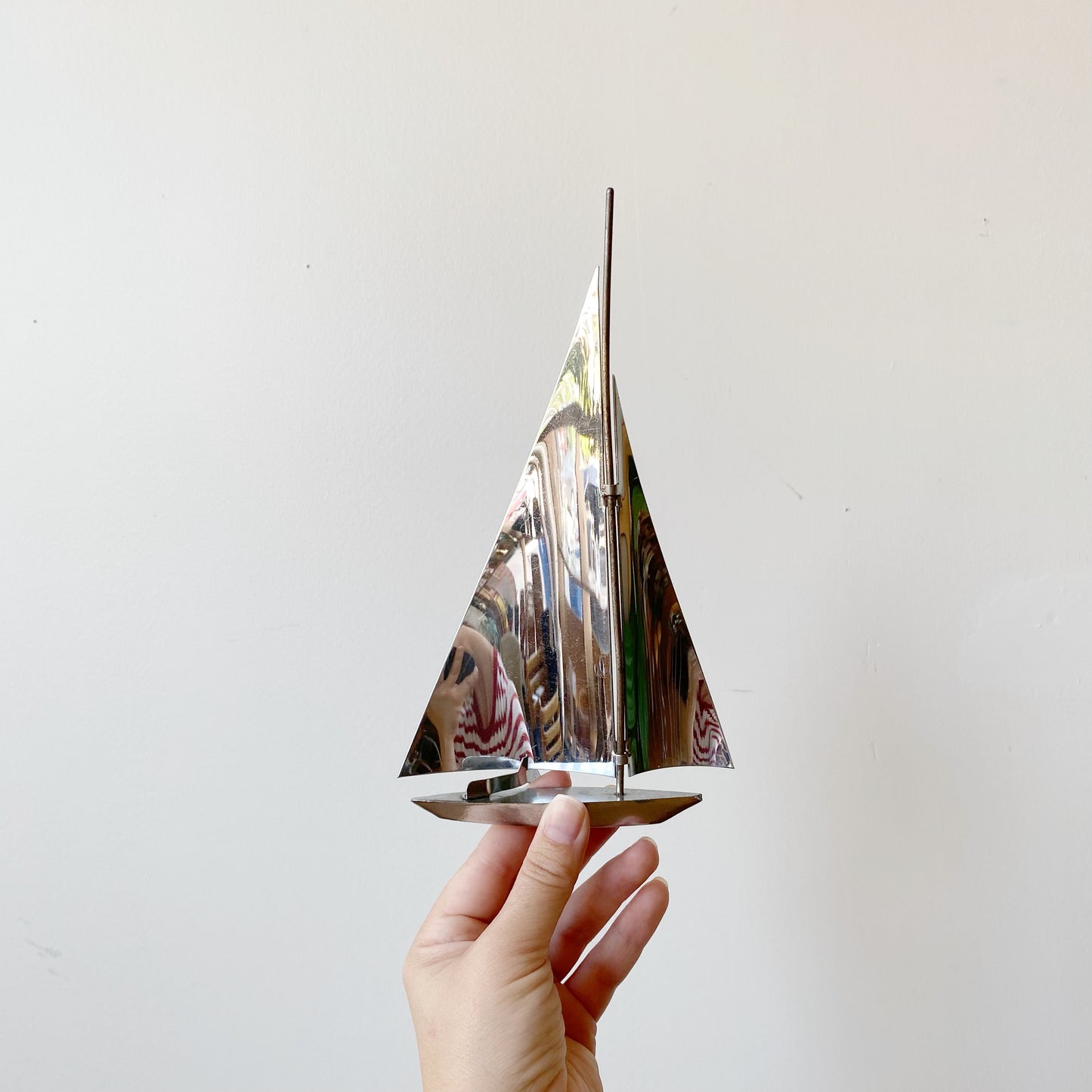 Set of 3 Vintage Steel Sailboats