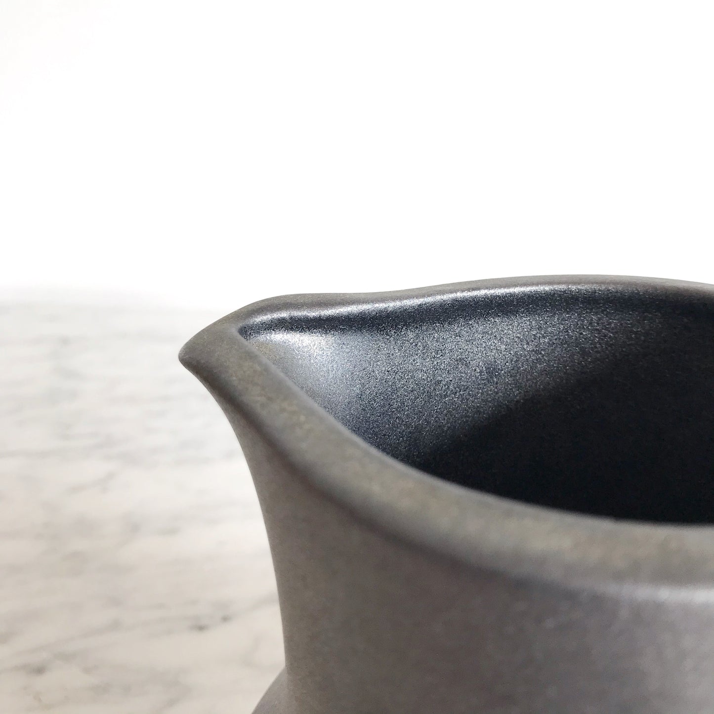 Vintage Ceramic Pitcher, Graphite