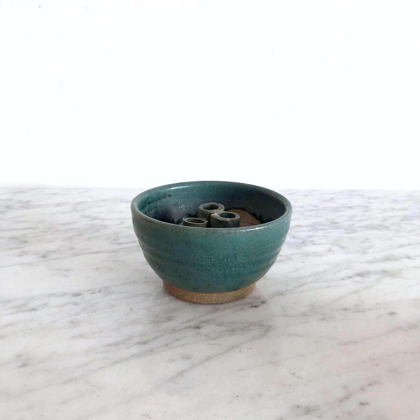 Handcrafted Stoneware Triple Bud Vase