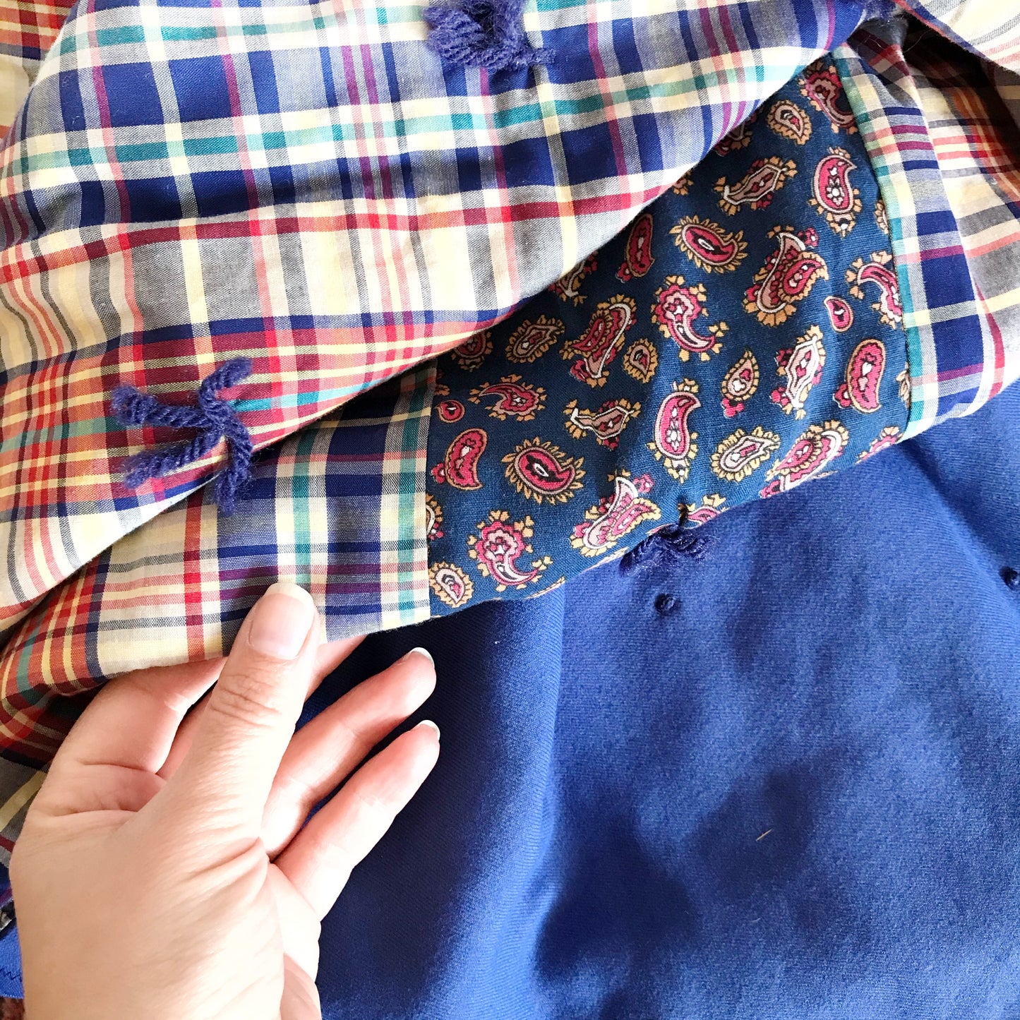 Blue Plaid Quilt