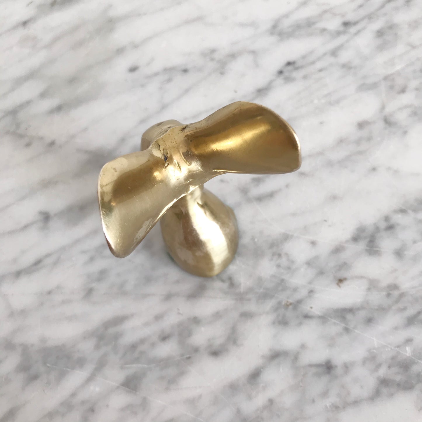 Small Vintage Brass Mouse, 4”