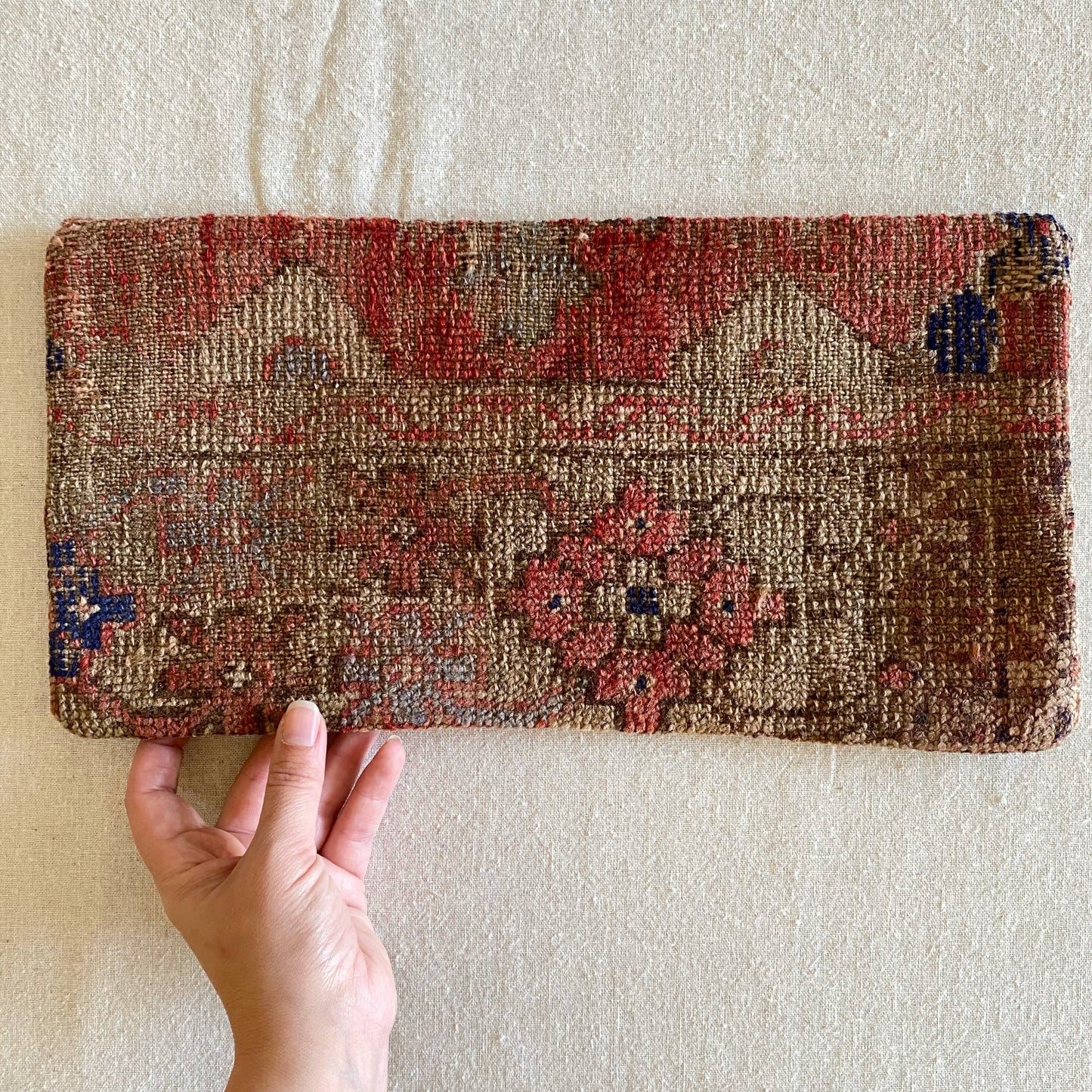 Hand-knotted Turkish Pillow Cover (8x16)