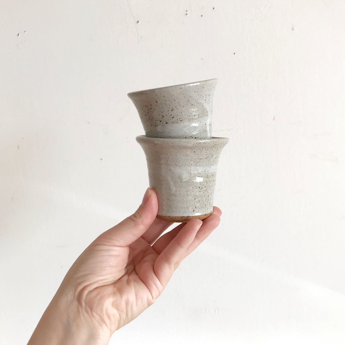 Pair of Small Pottery Cups