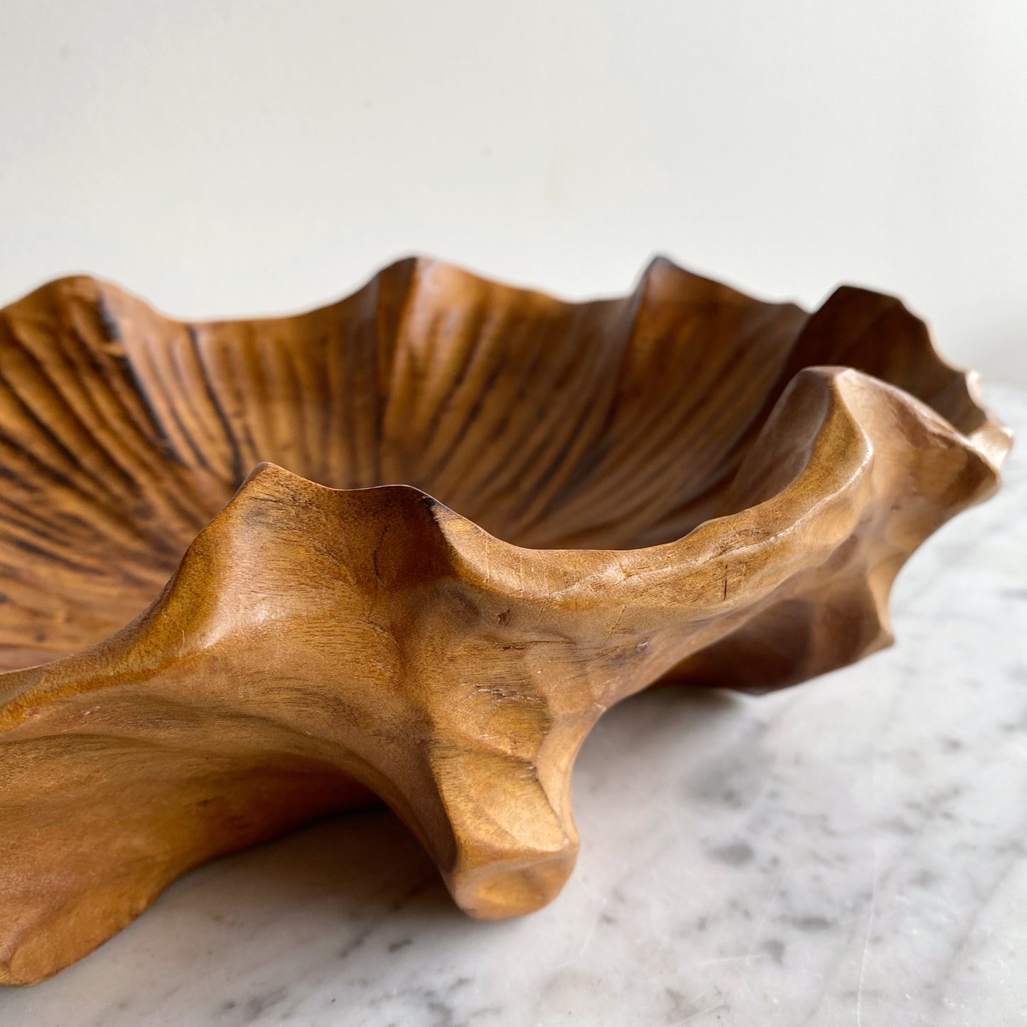 Found Carved Wooden Bowl