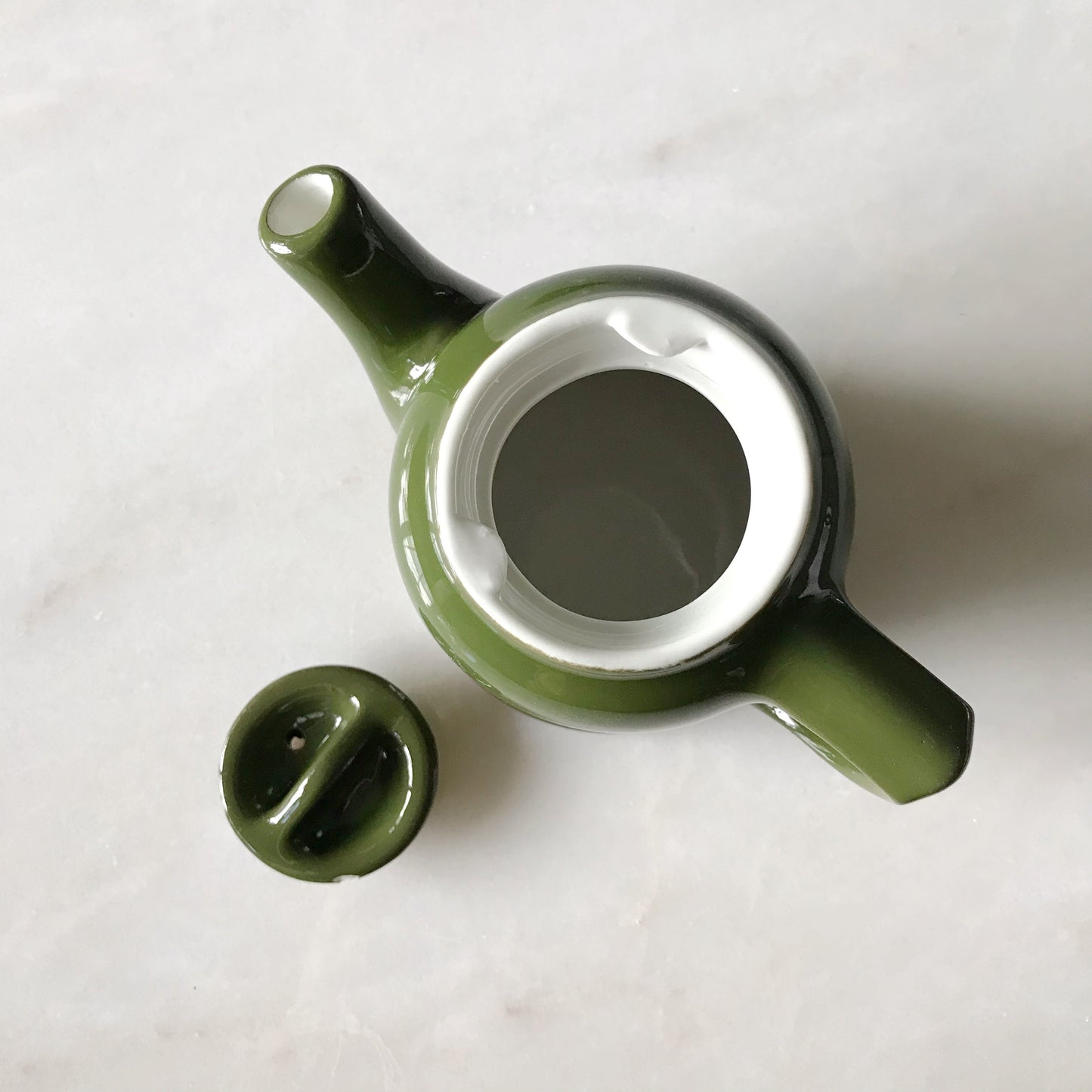 Small Vintage Stoneware Pitcher by Hall