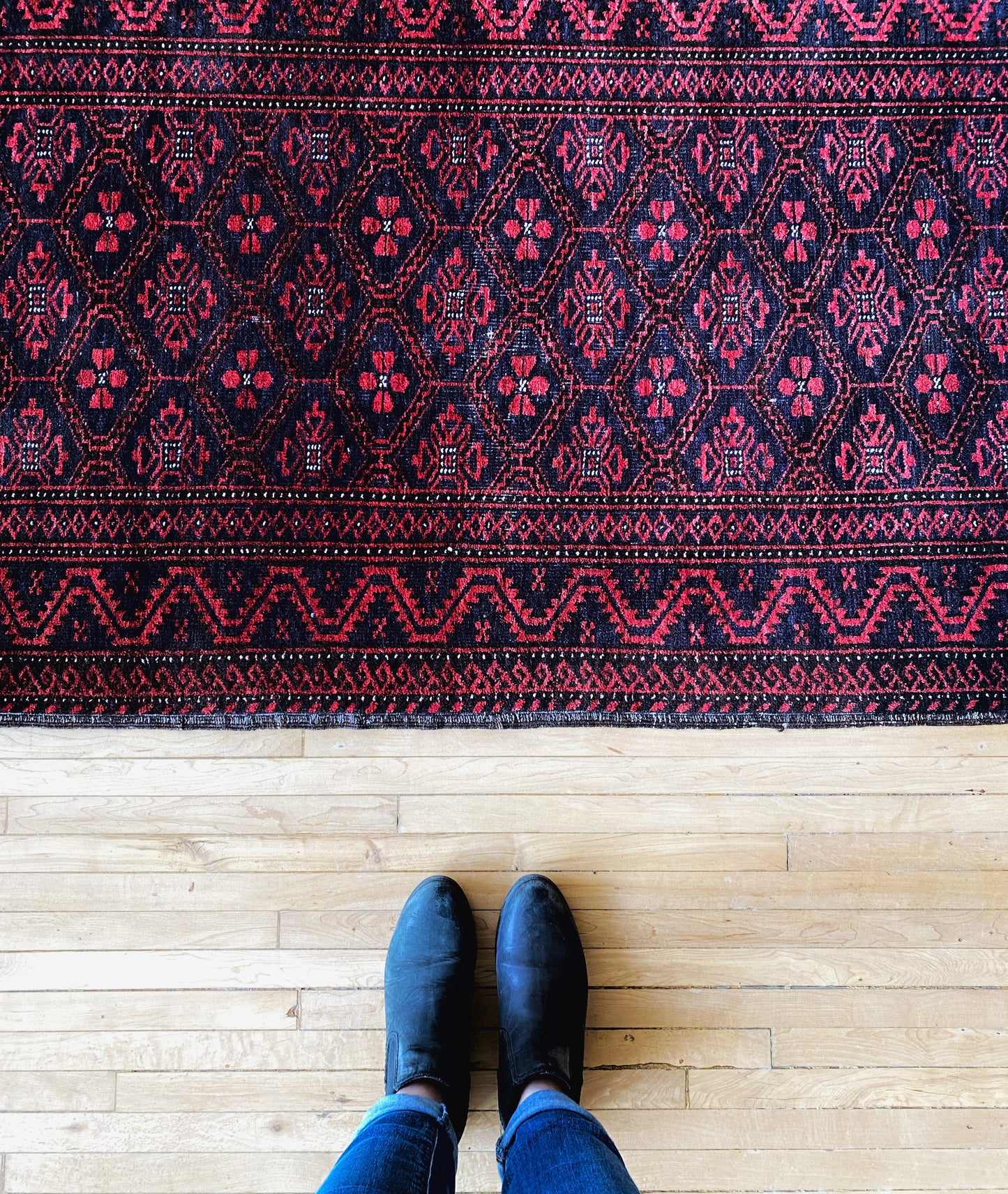 TEGAN Vintage Hand-knotted Oriental Wool Rug (3' 1.5" x 6' 4")
