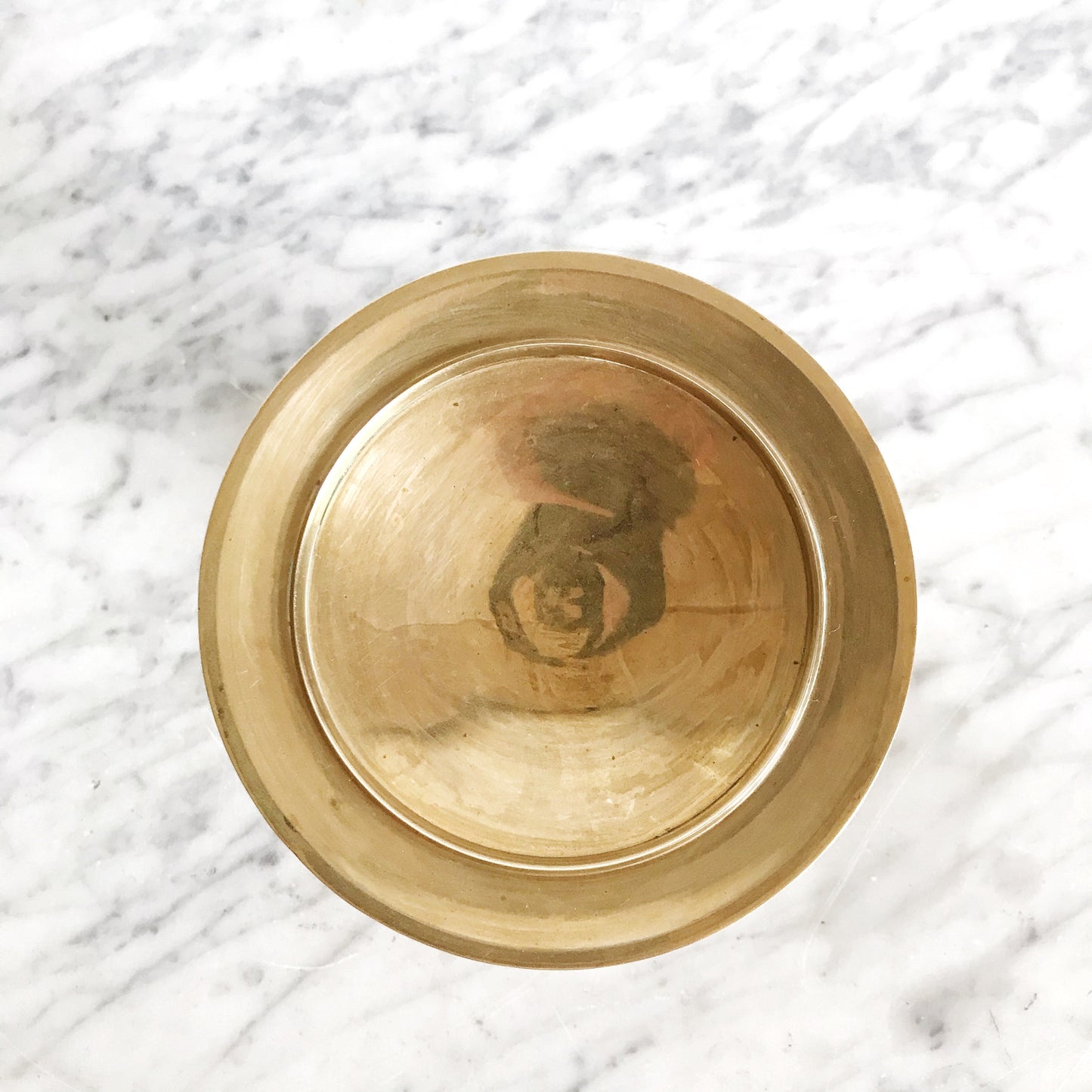 Large Brass Pillar Candle Holder