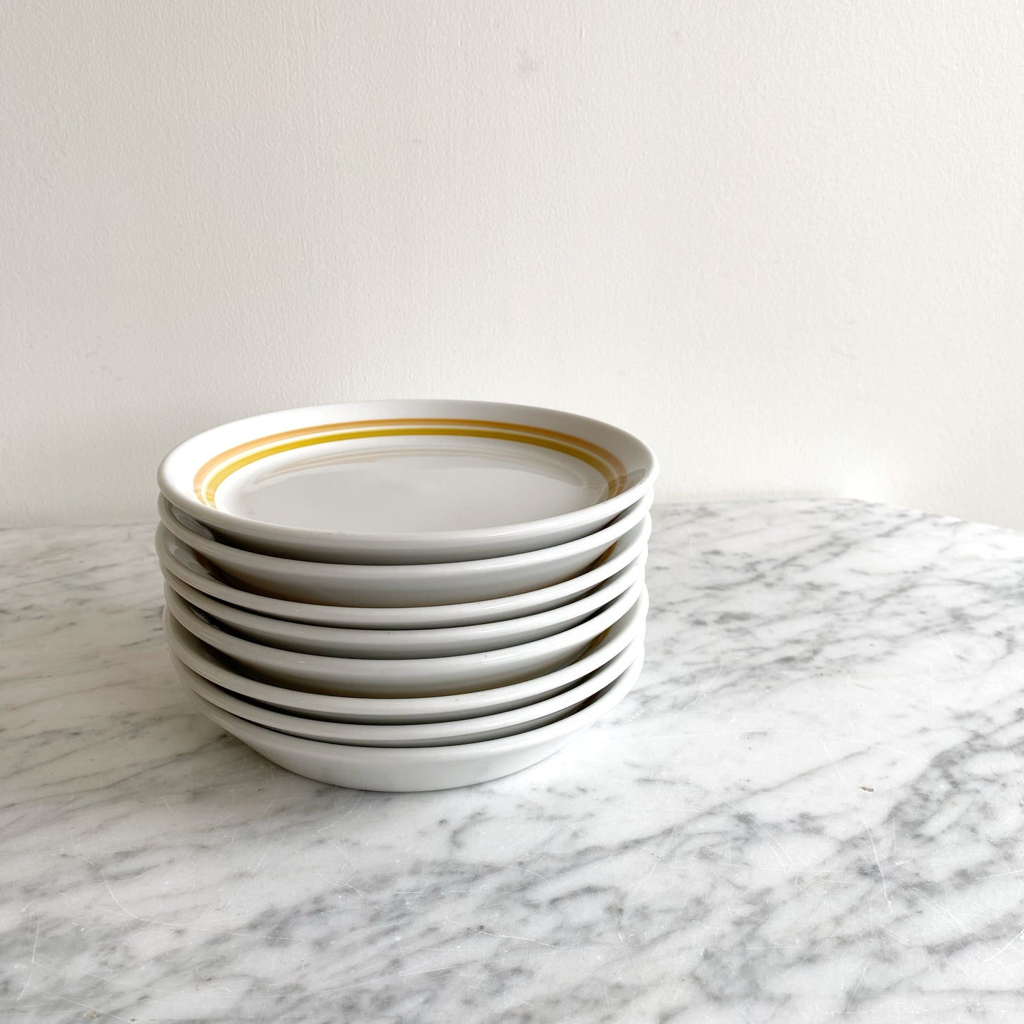 Set of 8 Small Vintage Plates / Saucers
