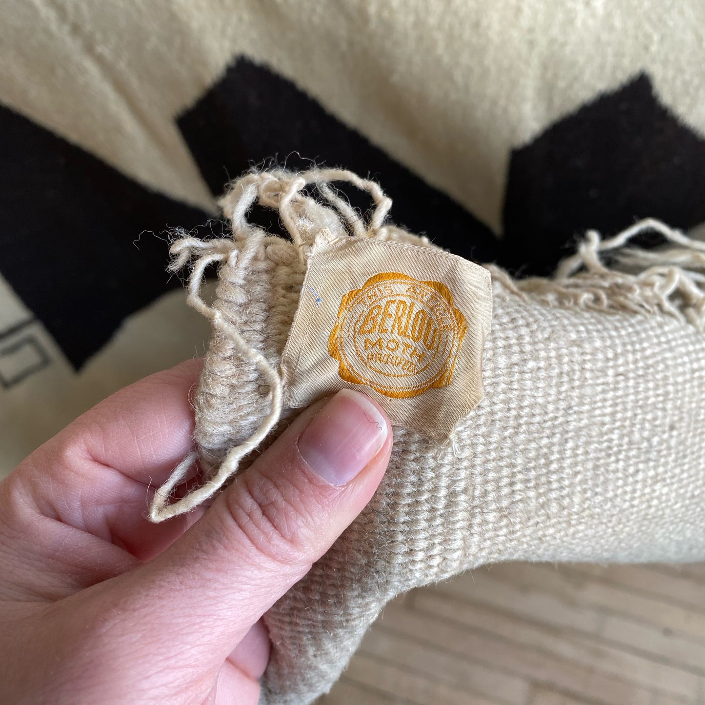 Vintage Handwoven Wool Tapestry / Wall Hanging