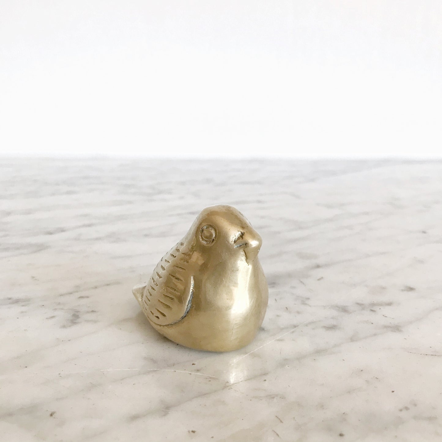 Vintage Scandinavian Style Brass Bird