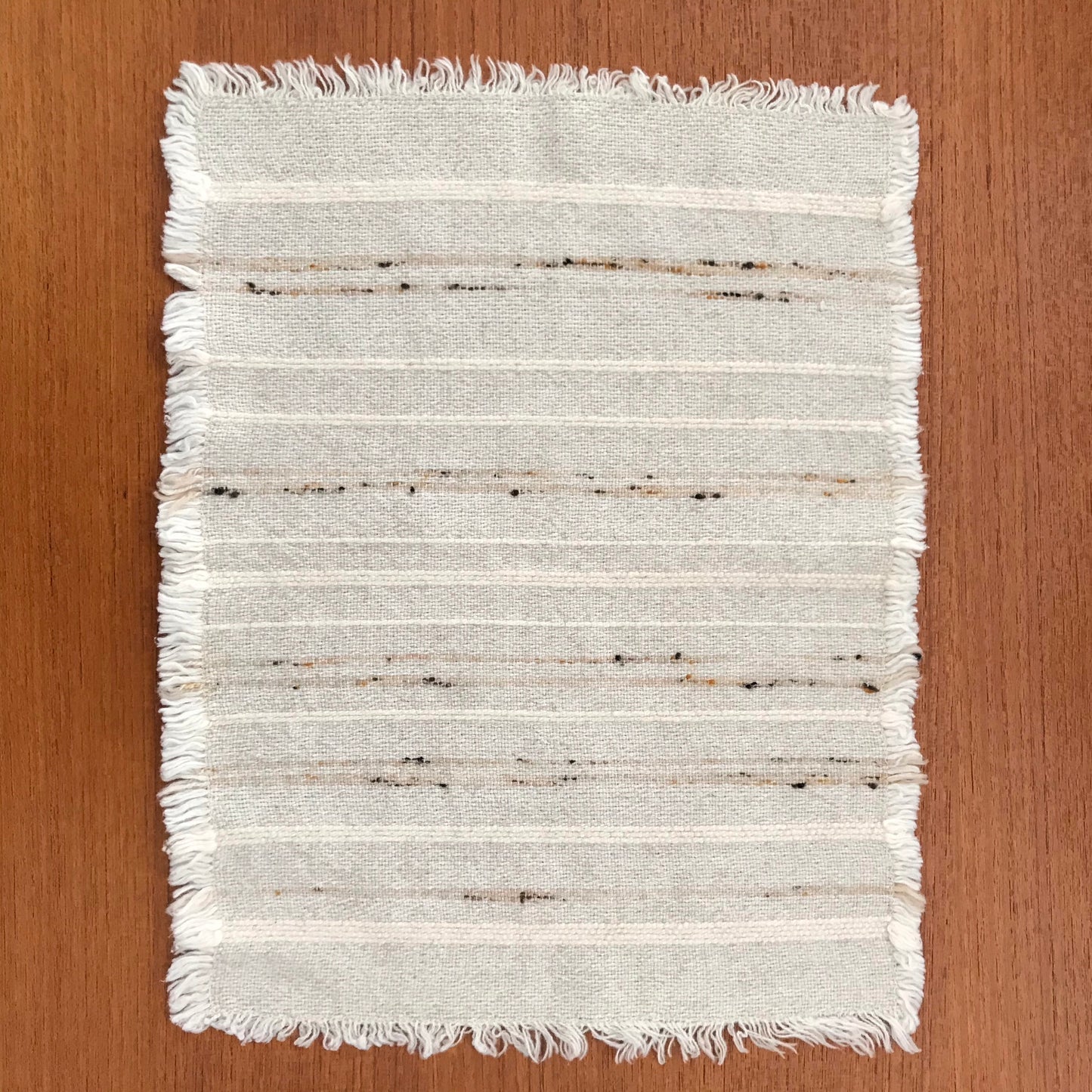 Set of 6 Vintage Woven Placemats, Natural
