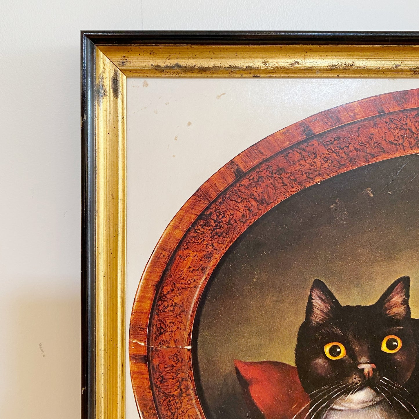 Vintage Cat Picture, Bestiare Naif