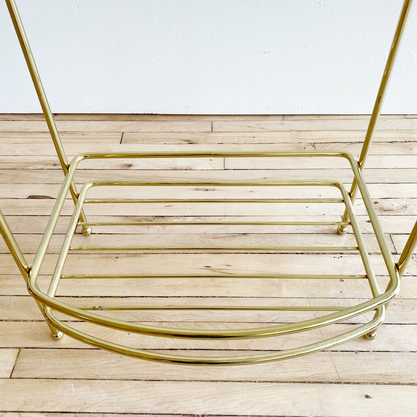 X-Large Vintage Gold Towel Stand