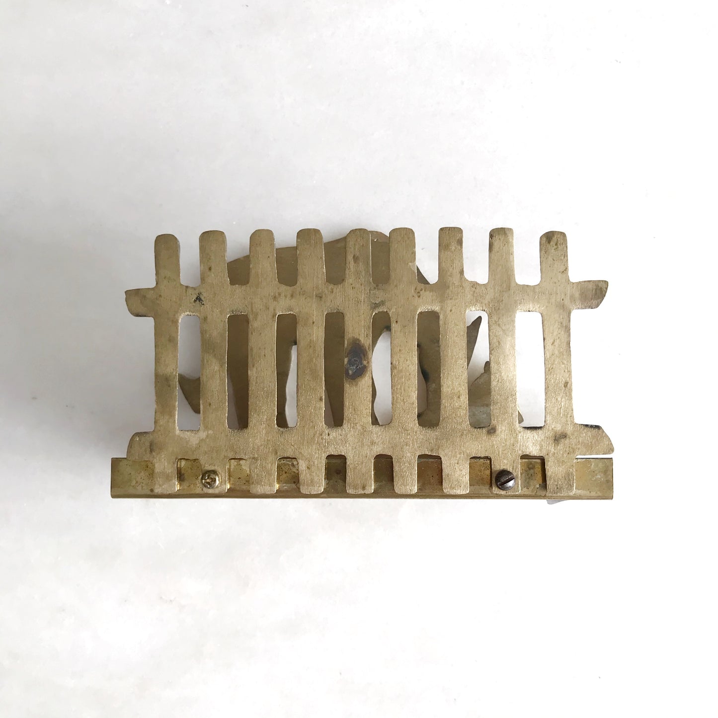 Vintage Brass Horse Letter Holder