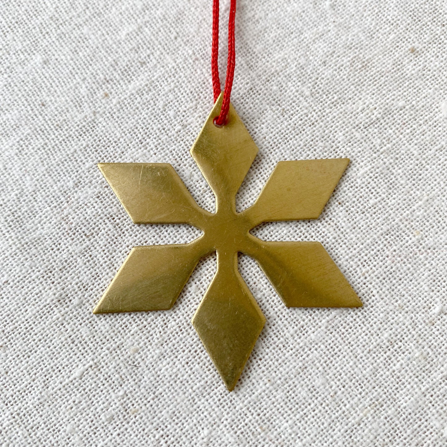 20% OFF: Brass Snowflake Ornament, Choose