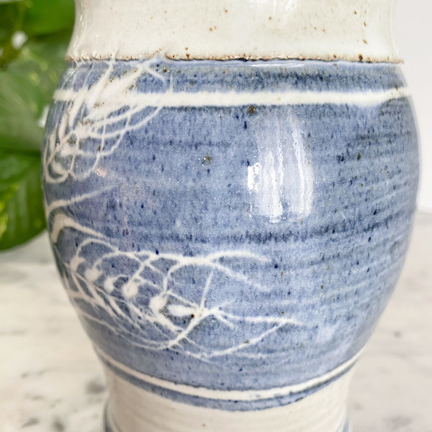 Vintage “Harvest” Clay Pitcher, 6.25”