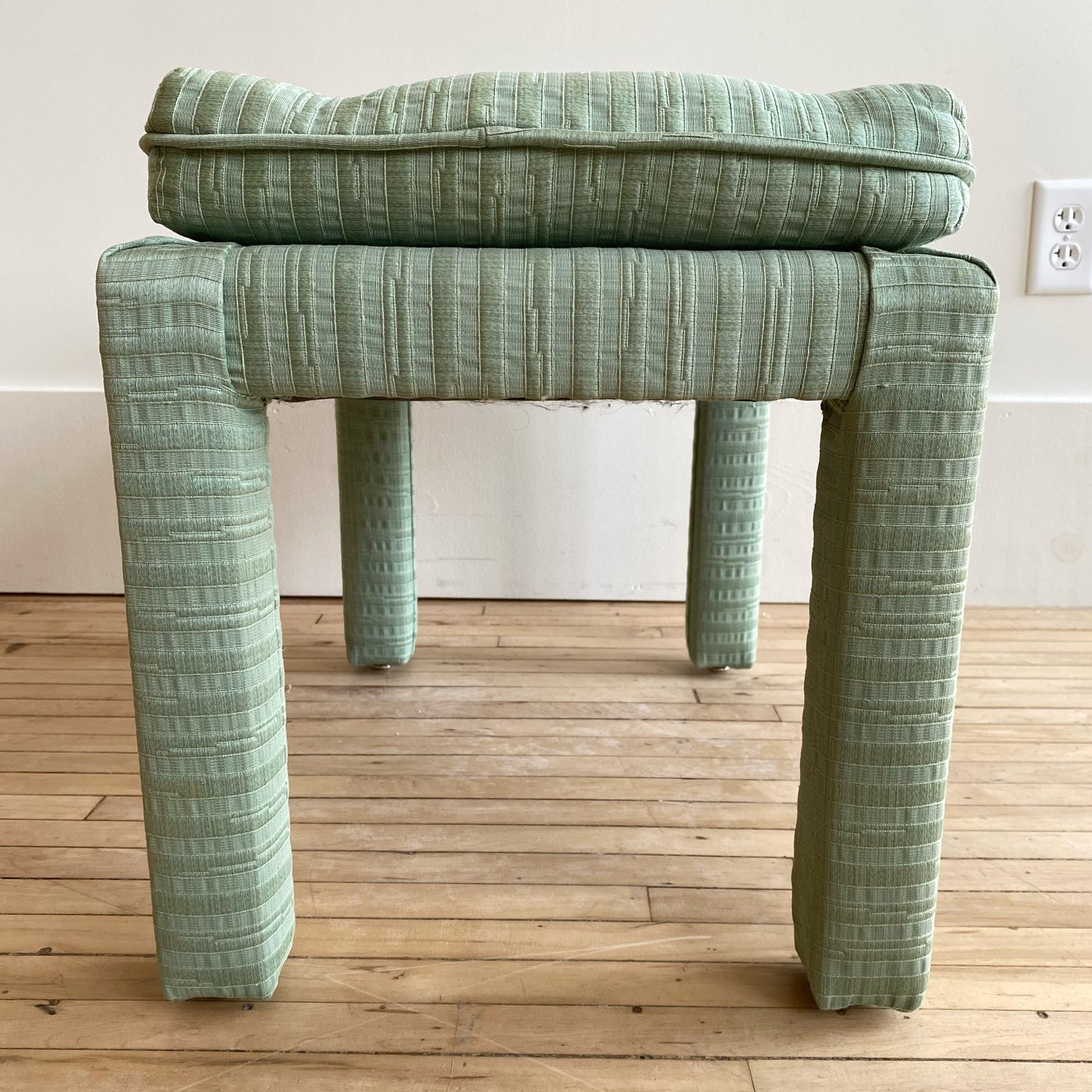 Vintage Mid-Century Upholstered Stool / Bench