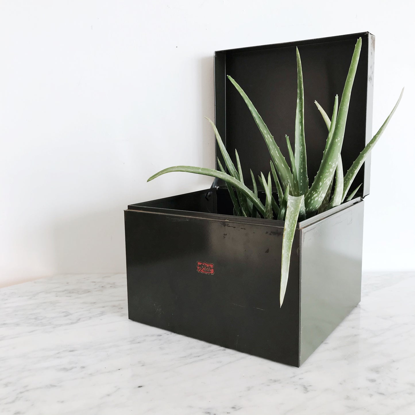 Large Vintage Metal Storage Box