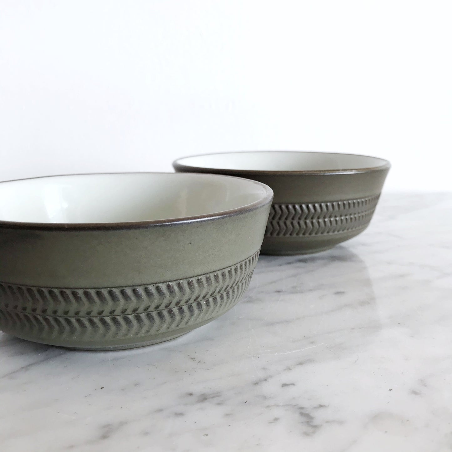 Pair of Vintage Stoneware Bowls by Denby