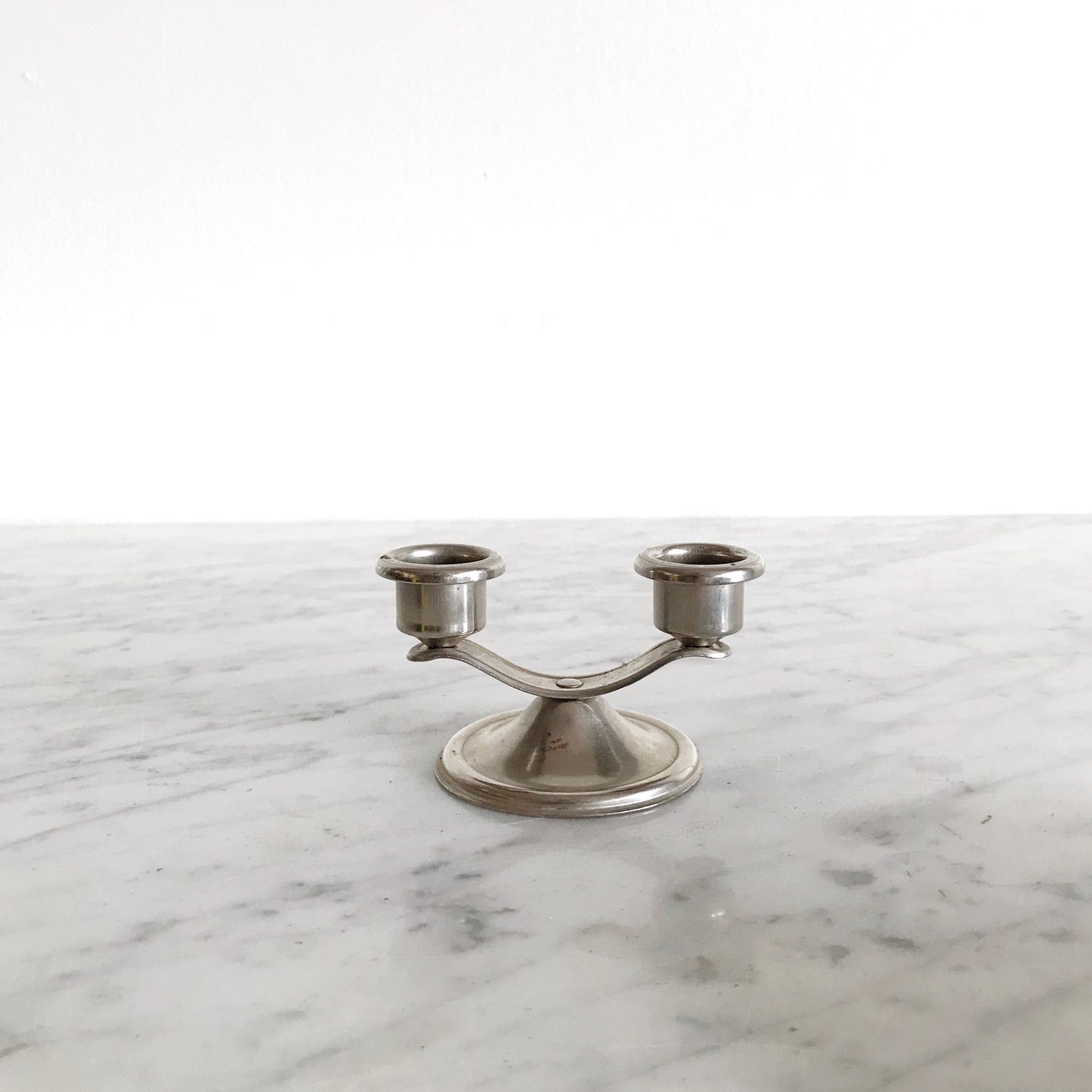 Small Vintage Double Candle Holder