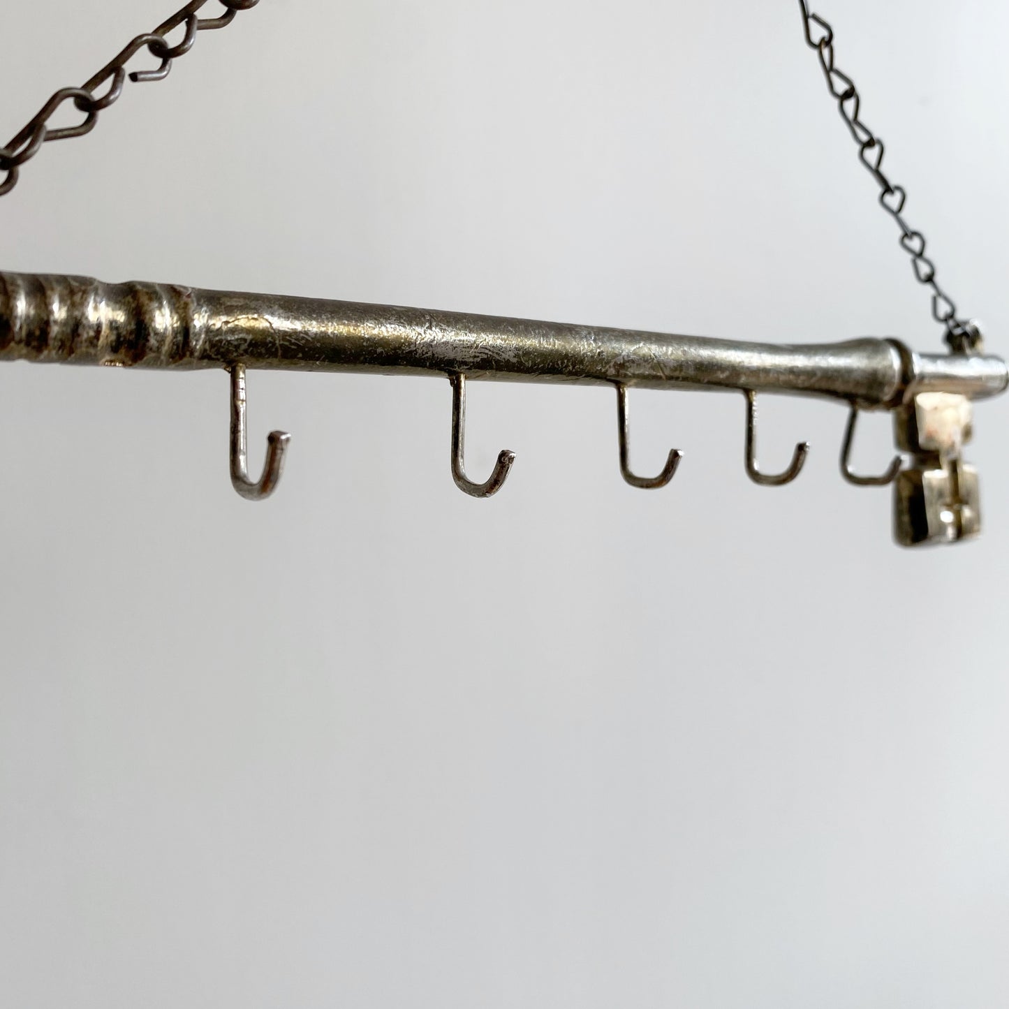 Vintage Brassy Key Shaped Key Holder