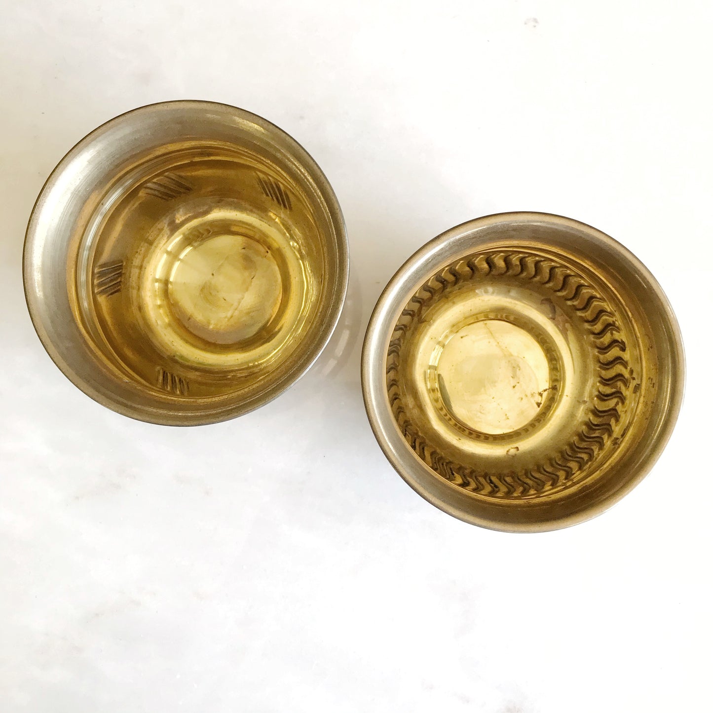 Mini Vintage Brass Planter