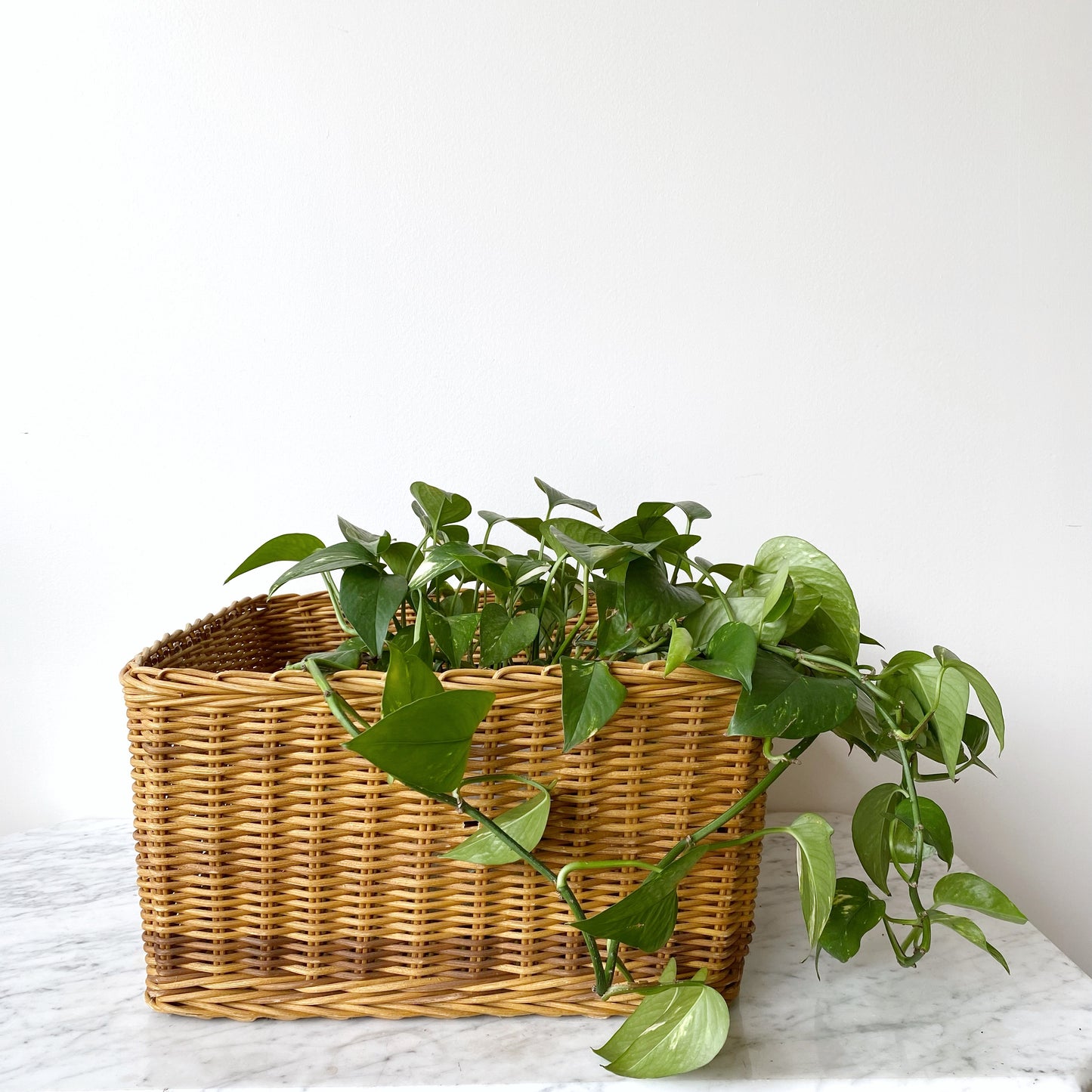 Large Square Wicker Floor Basket