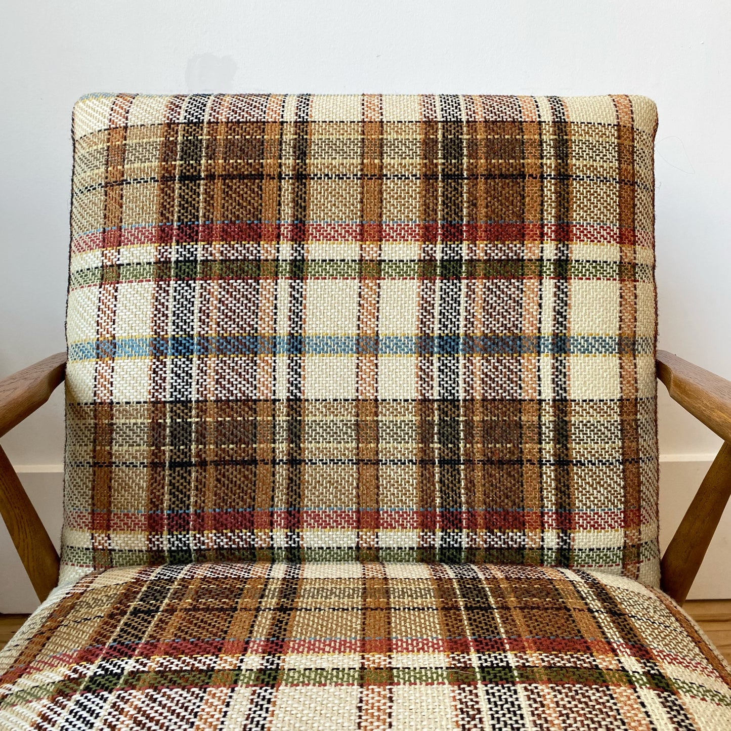 Vintage 1950’s MCM Plaid Chair