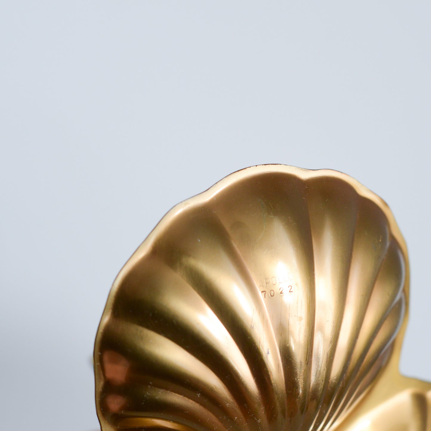 Vintage Gold Triple Shell Dish / Caddy