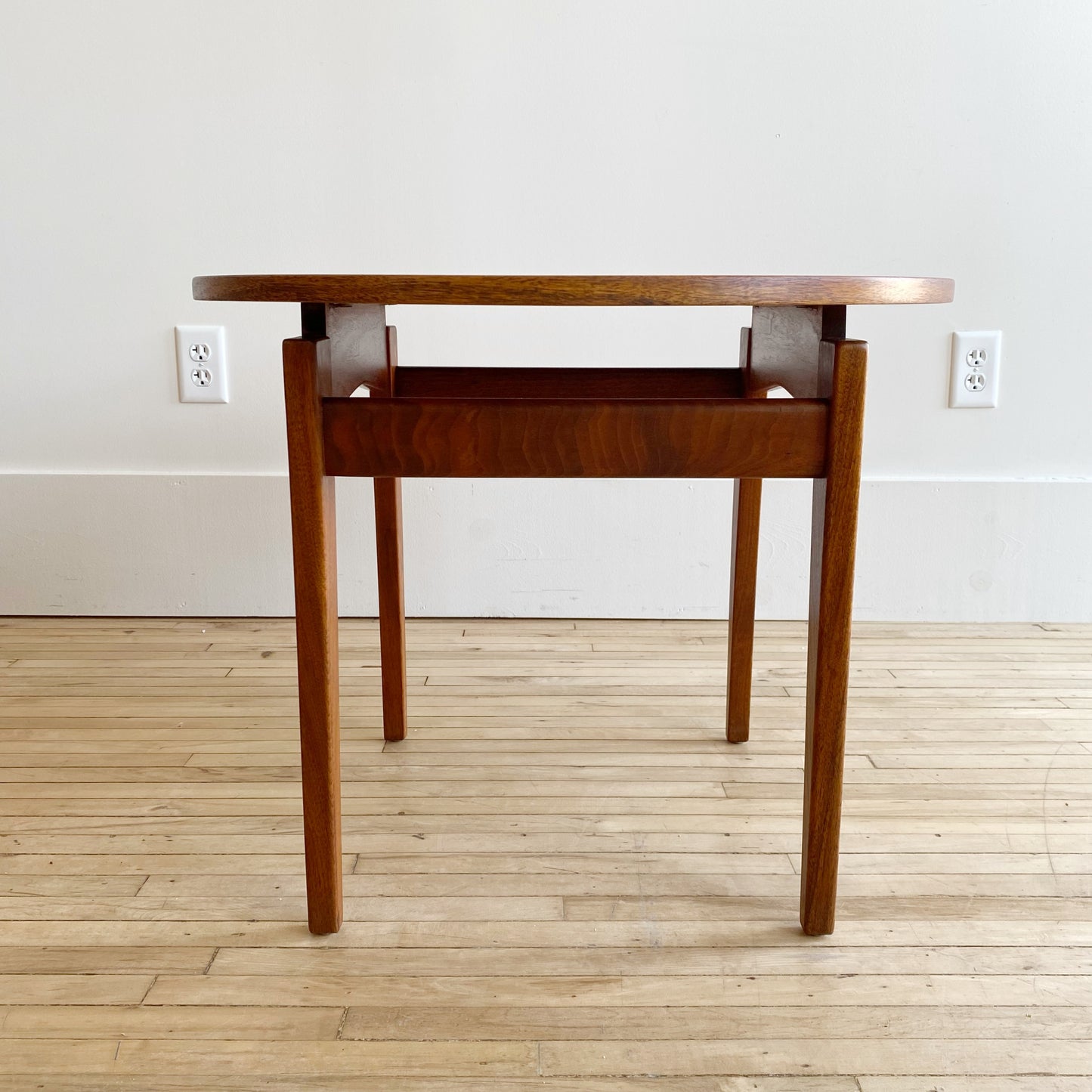 Vintage Round 'Floating' Side Table by Jens Risom