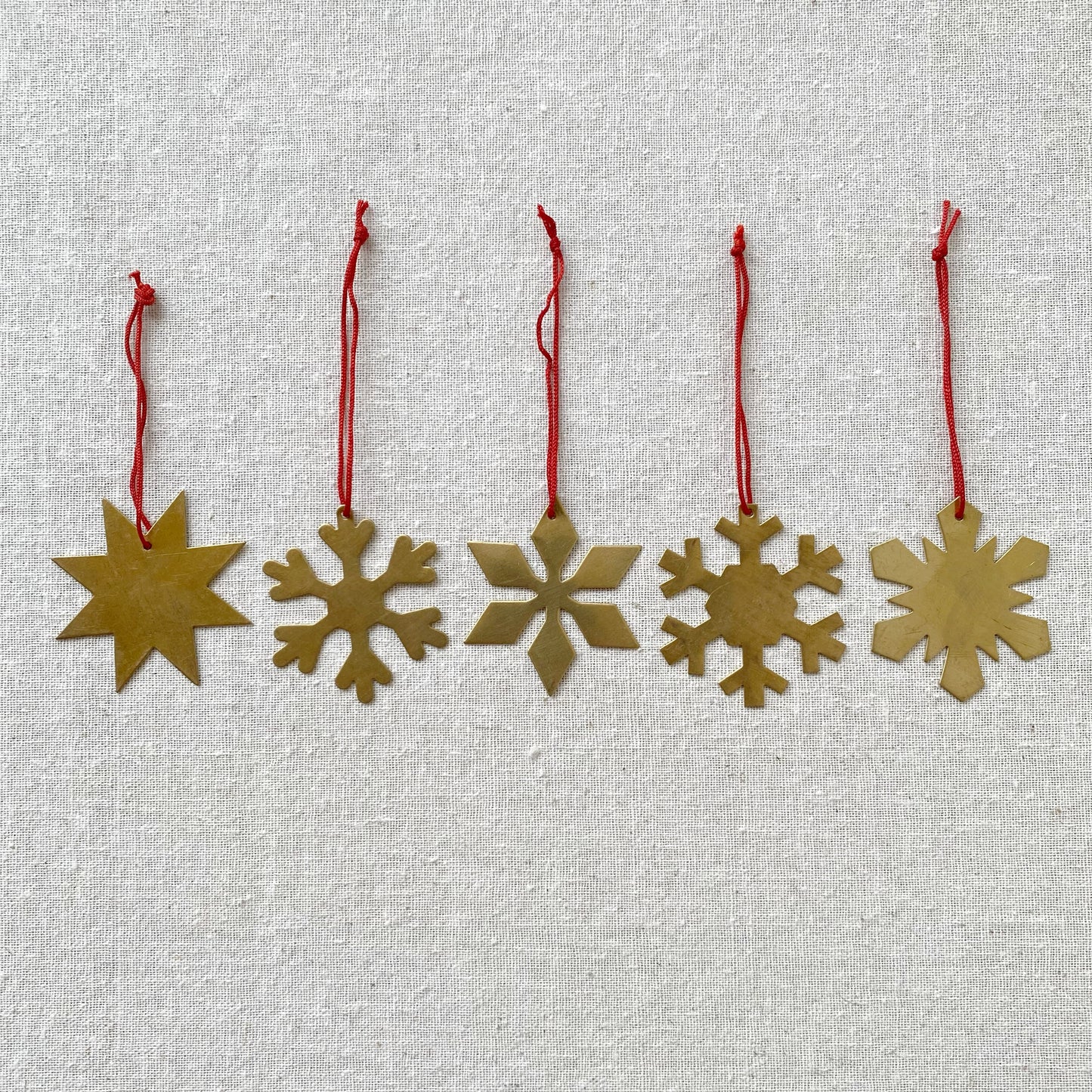 20% OFF: Brass Snowflake Ornament, Choose