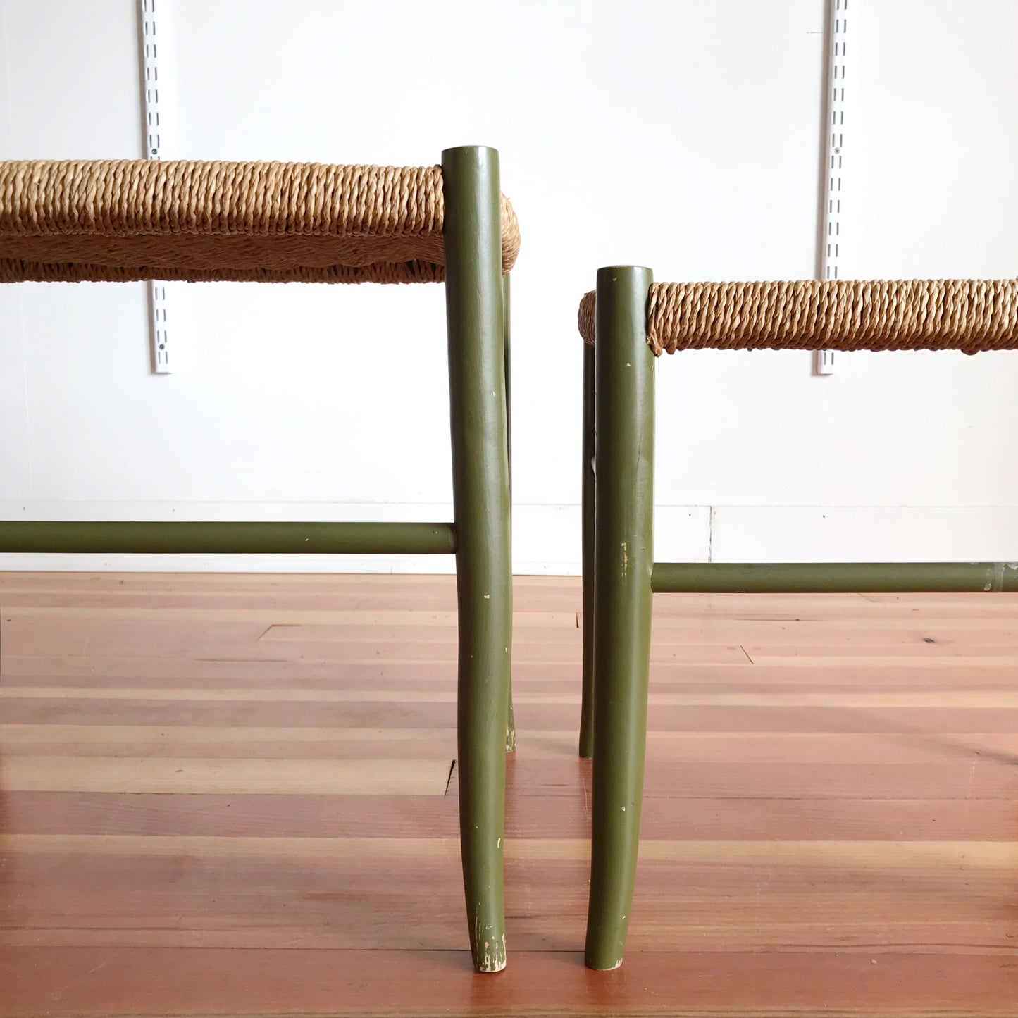 Vintage 1950's Italian Mid-Century Modern Nesting Stools