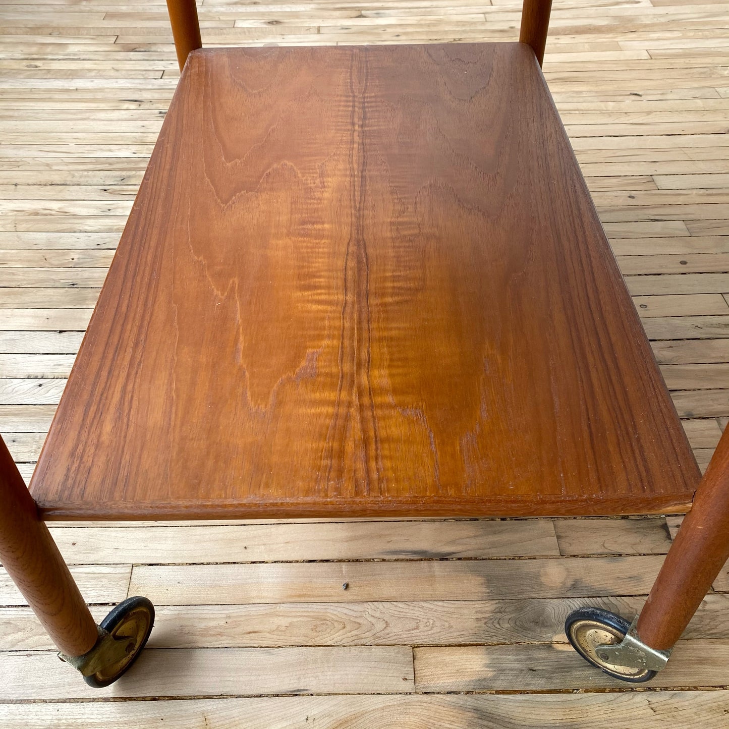 Danish Teak Expandable Bar Cart, Mogens Hansen