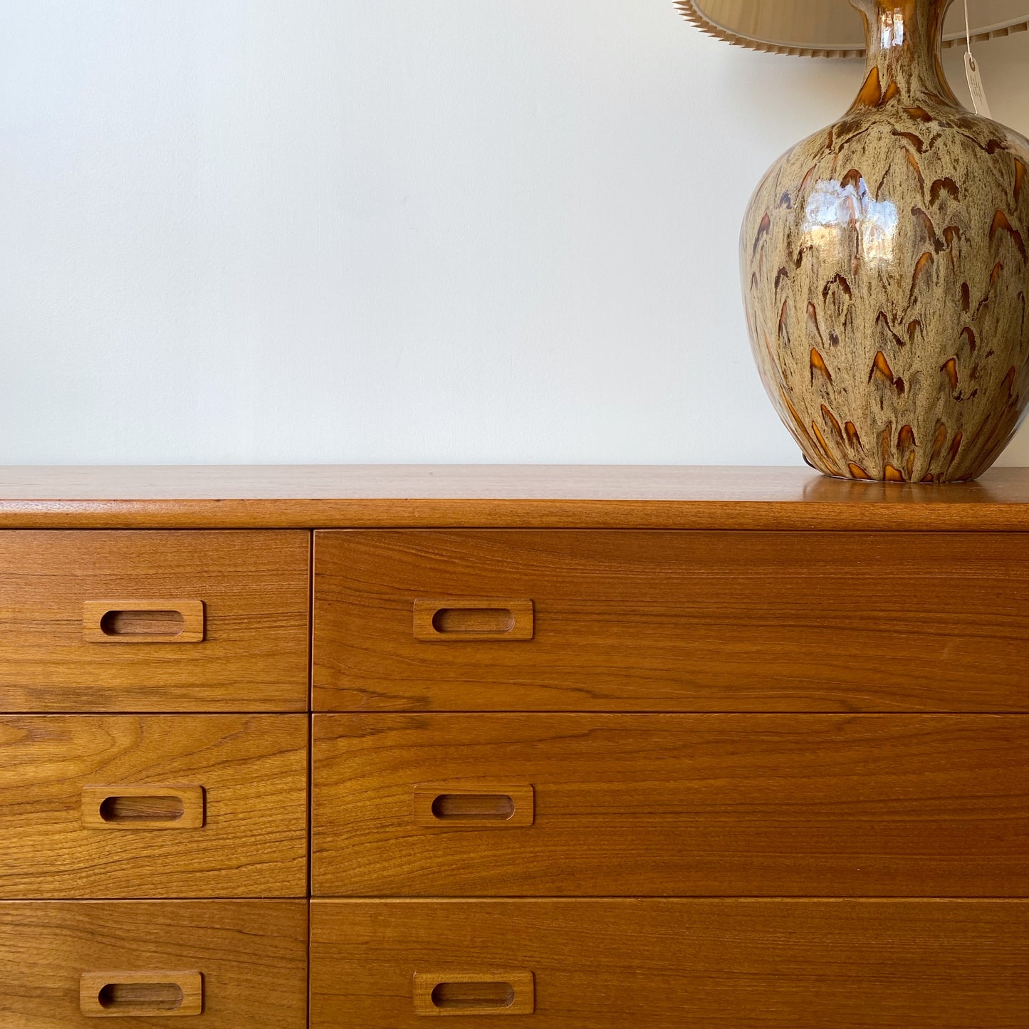 Vintage Teak Lowboy Credenza Dresser