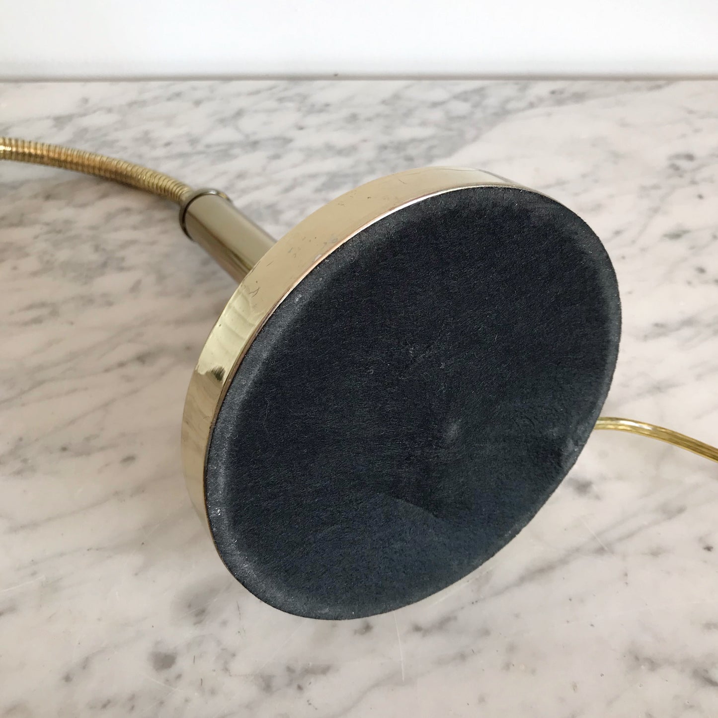 Vintage Brass Seashell Desk Lamp