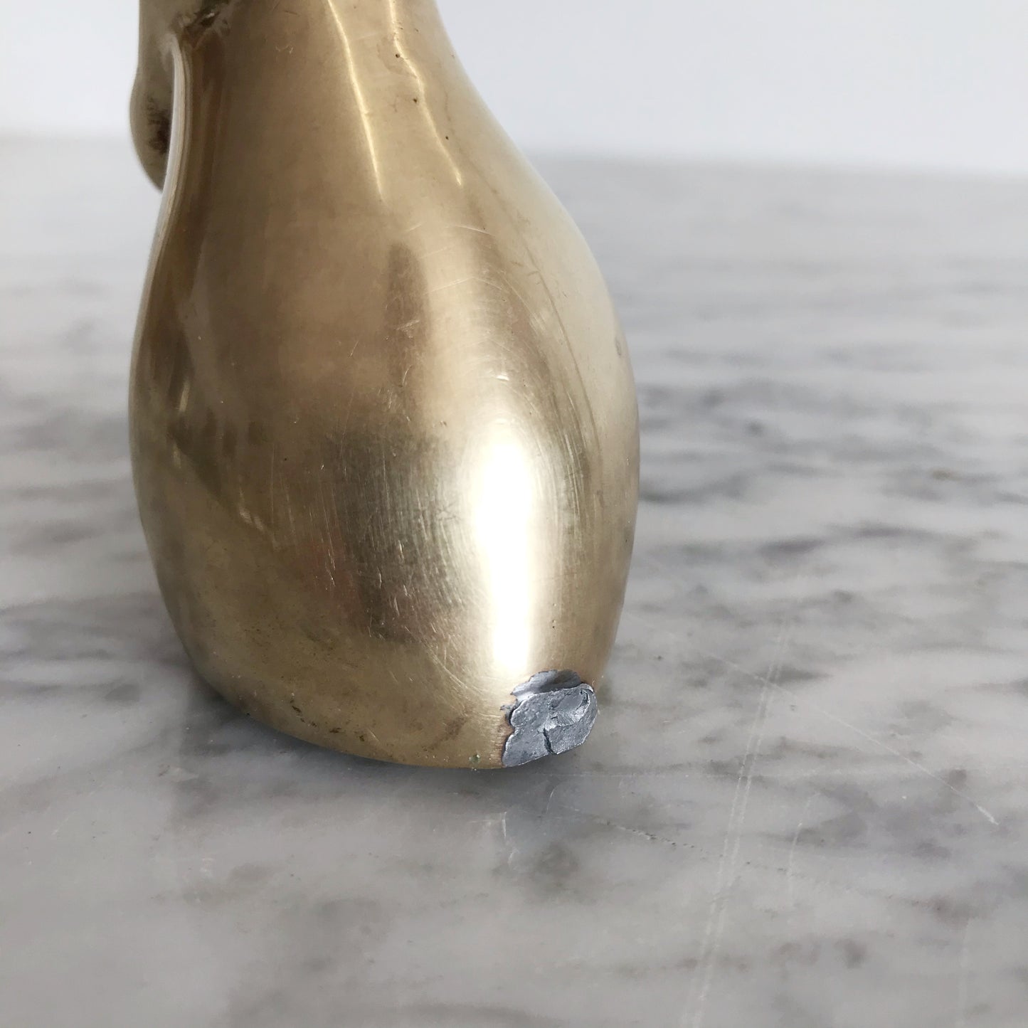 Vintage Brass Mouse, 5”