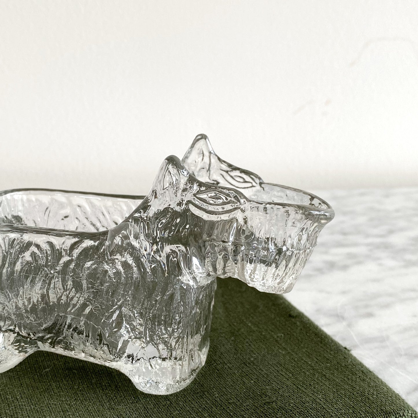 Vintage Glass Scottie Dog Creamer