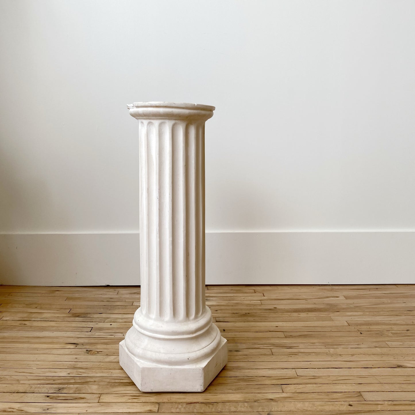 Vintage 29” Plaster Column / Pillar / Plant Stand