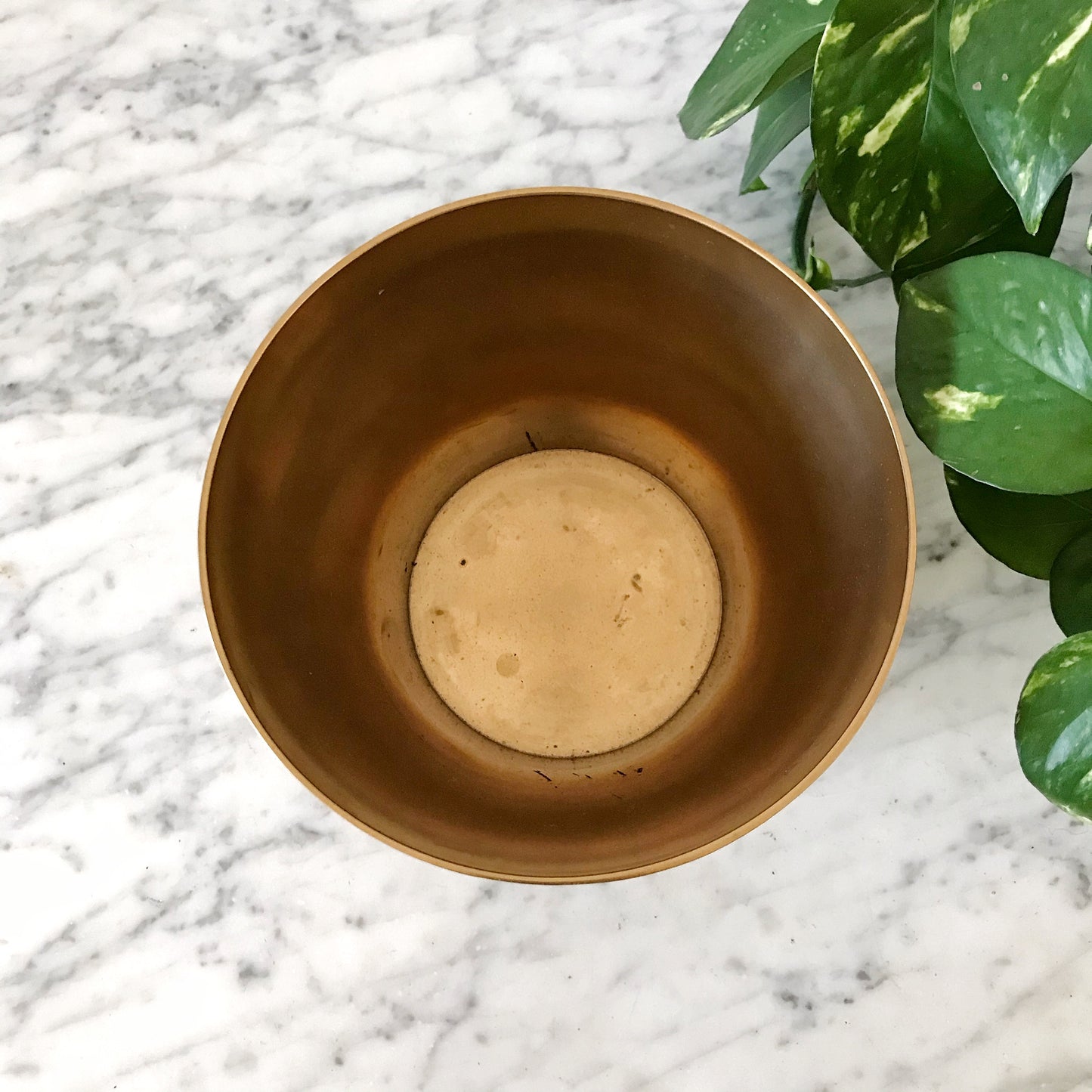 Heavy Brass Container / Planter
