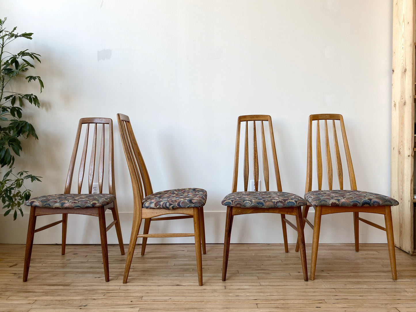 S/6 Vintage Danish "Eva" Dining Chairs