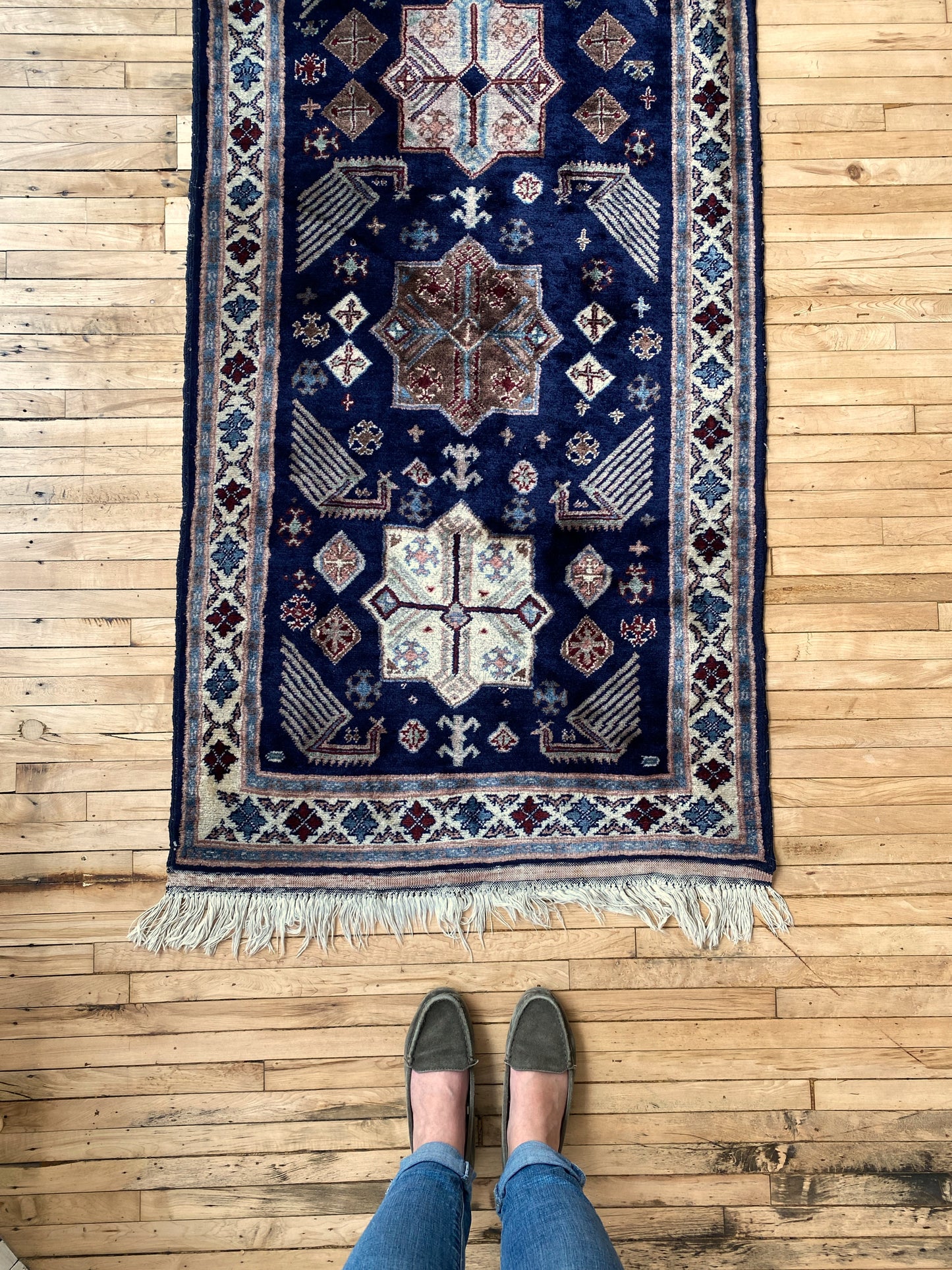 "EMMA" Antique Runner Rug (9’10” x 2’7”)