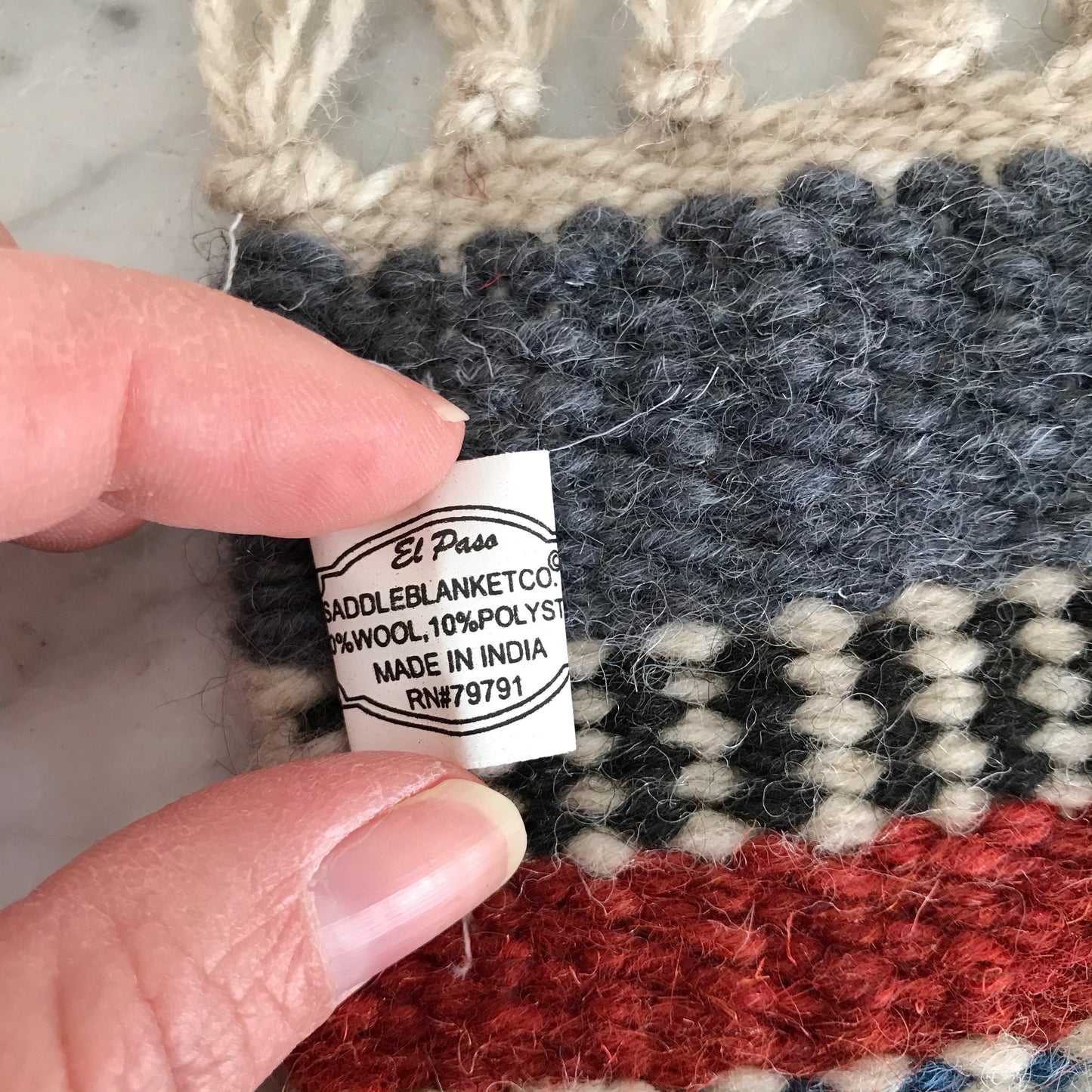 Small Woven Wool Trivet