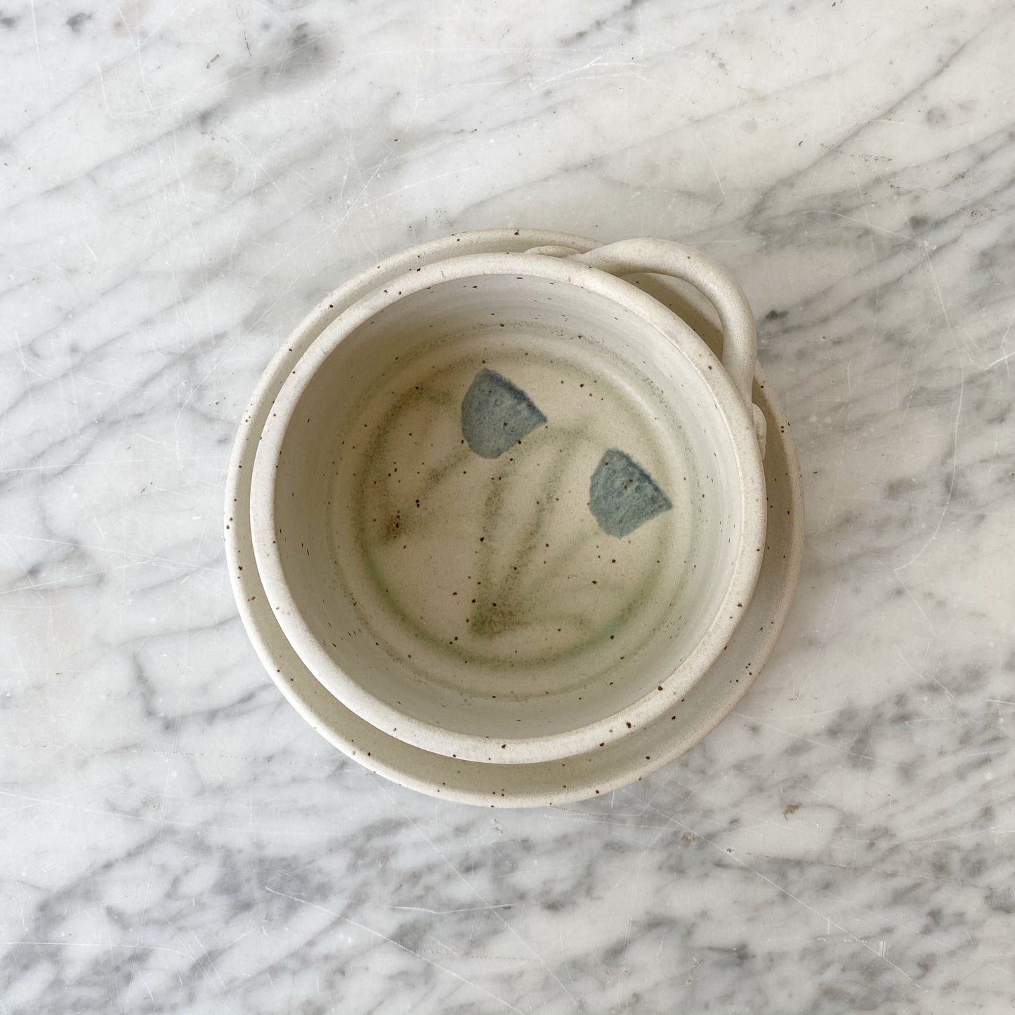Handcrafted Pottery Dish with Side Loop