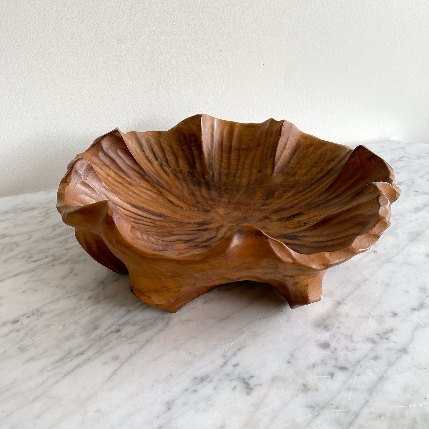 Found Carved Wooden Bowl