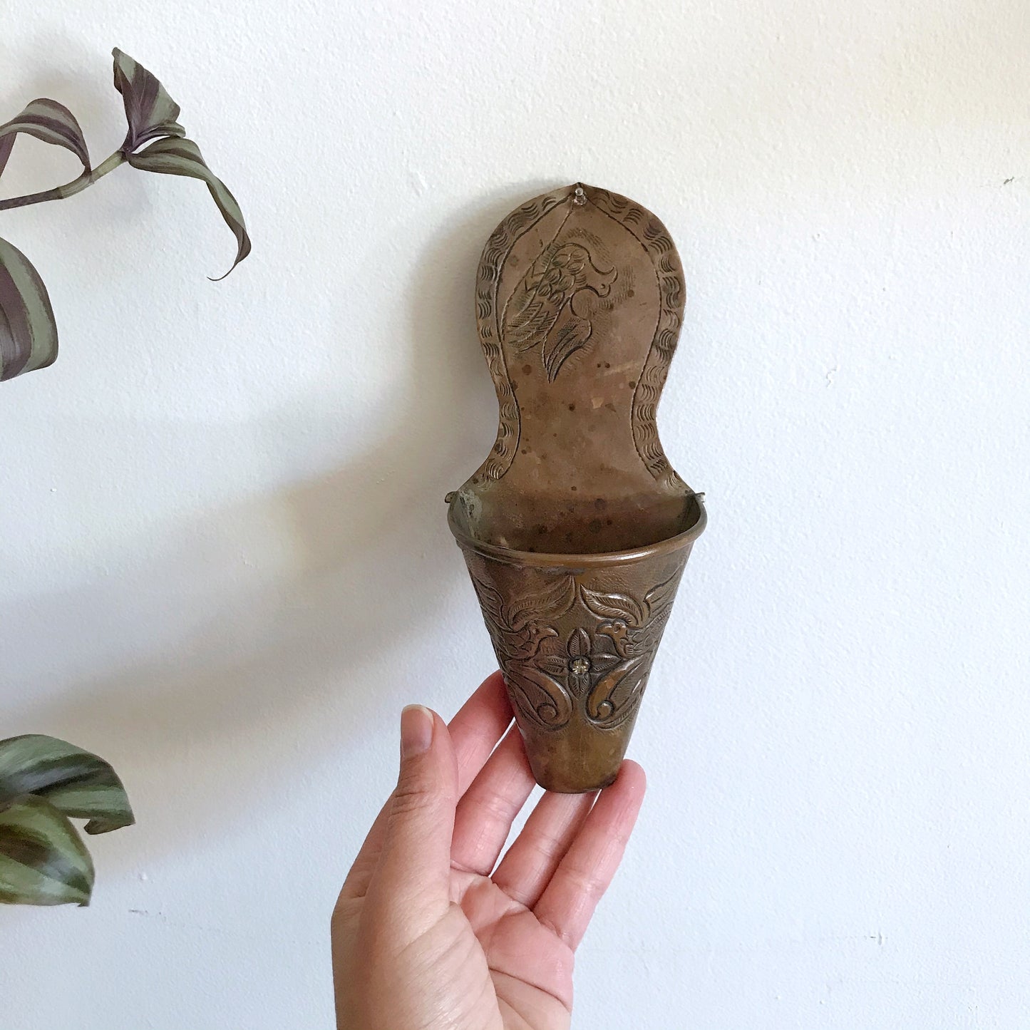 Vintage Copper Wall Pocket