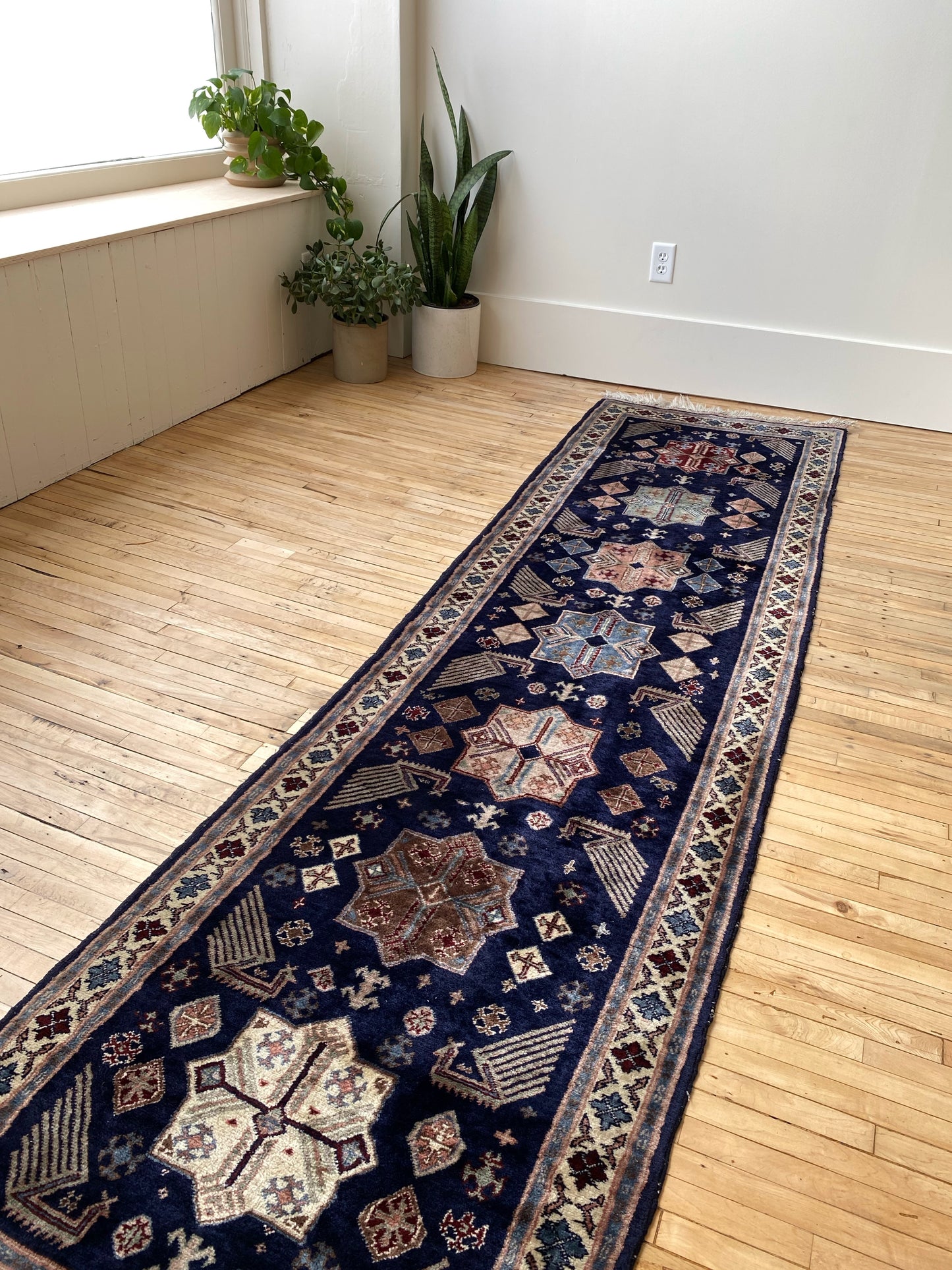 "EMMA" Antique Runner Rug (9’10” x 2’7”)