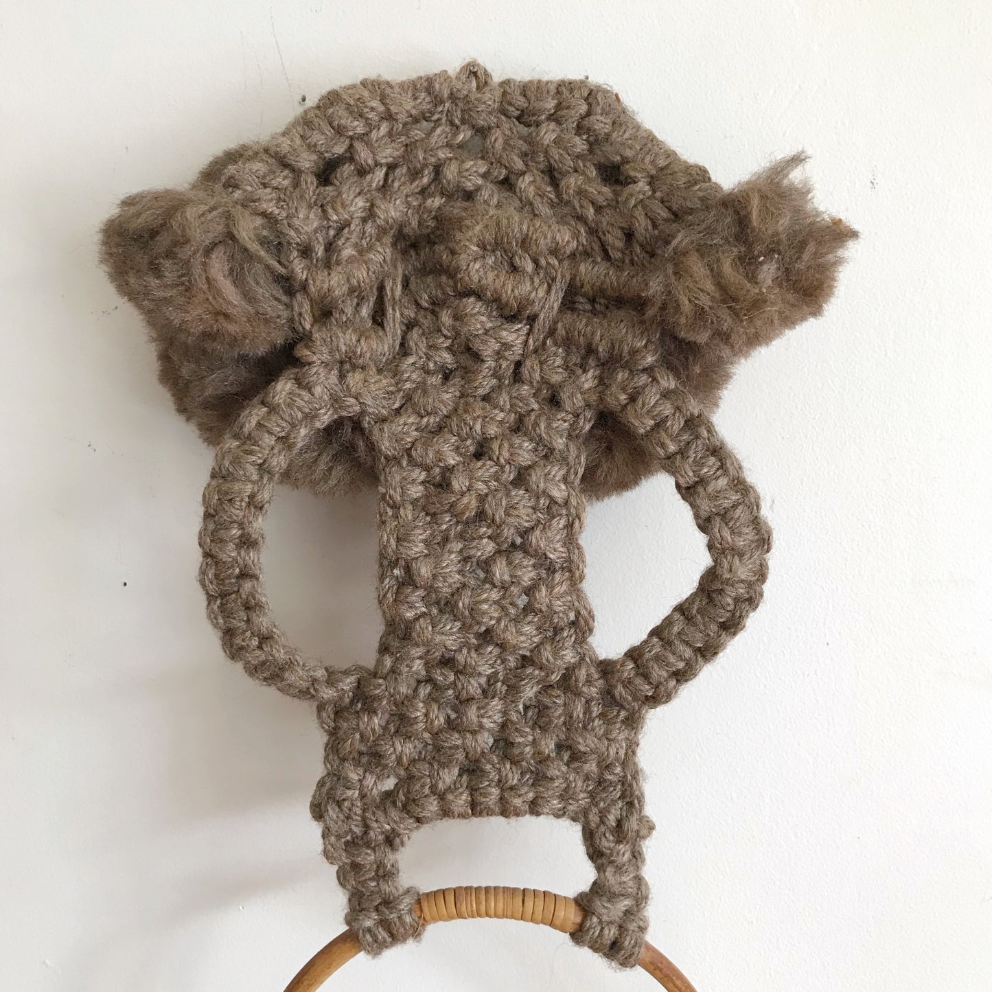 Vintage Hand-Woven Owl Towel Ring
