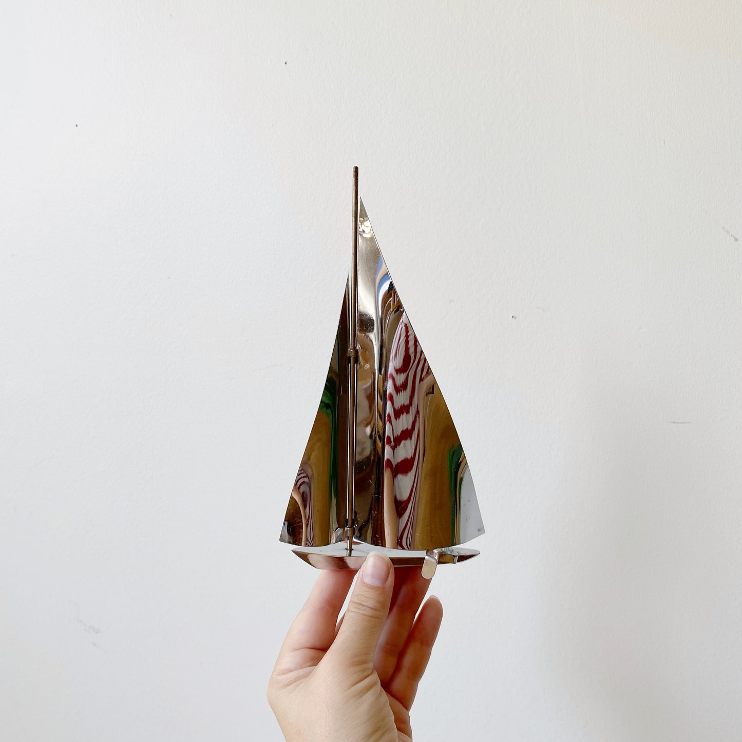 Set of 3 Vintage Steel Sailboats