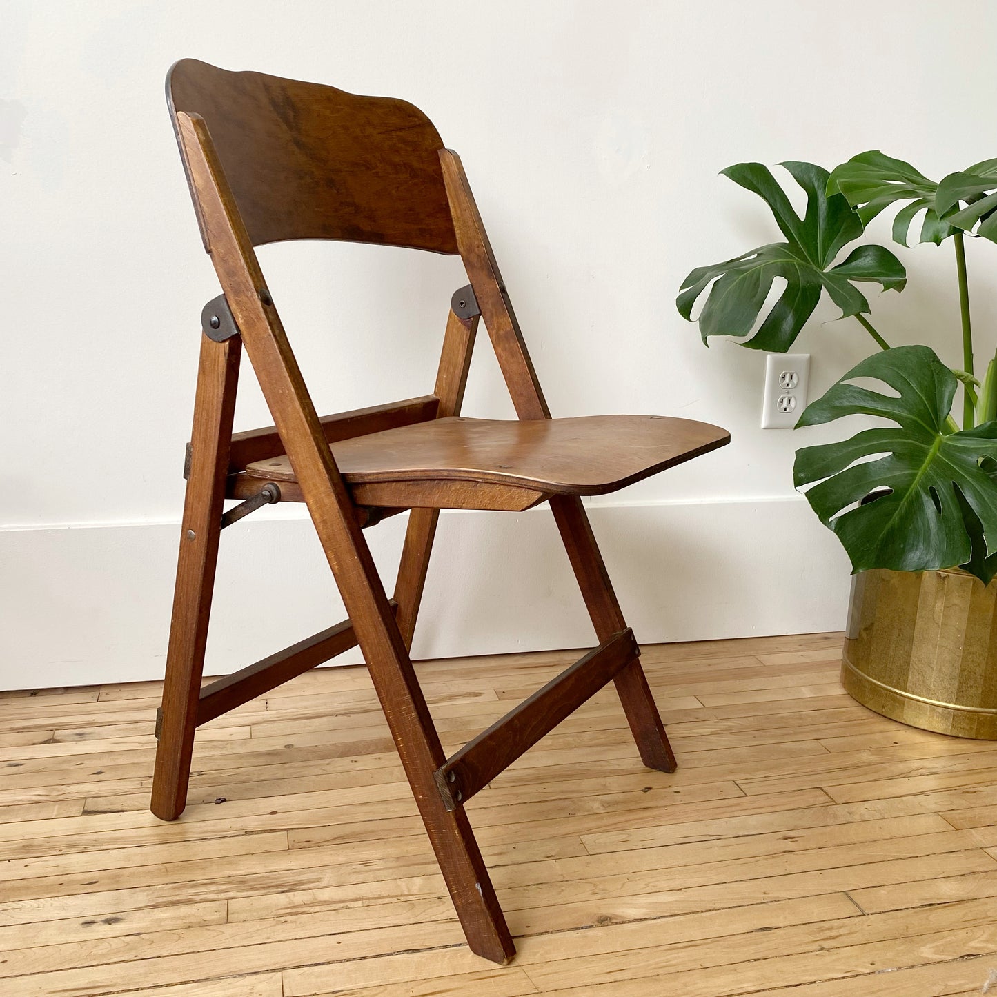 Vintage Wooden Folding Chair