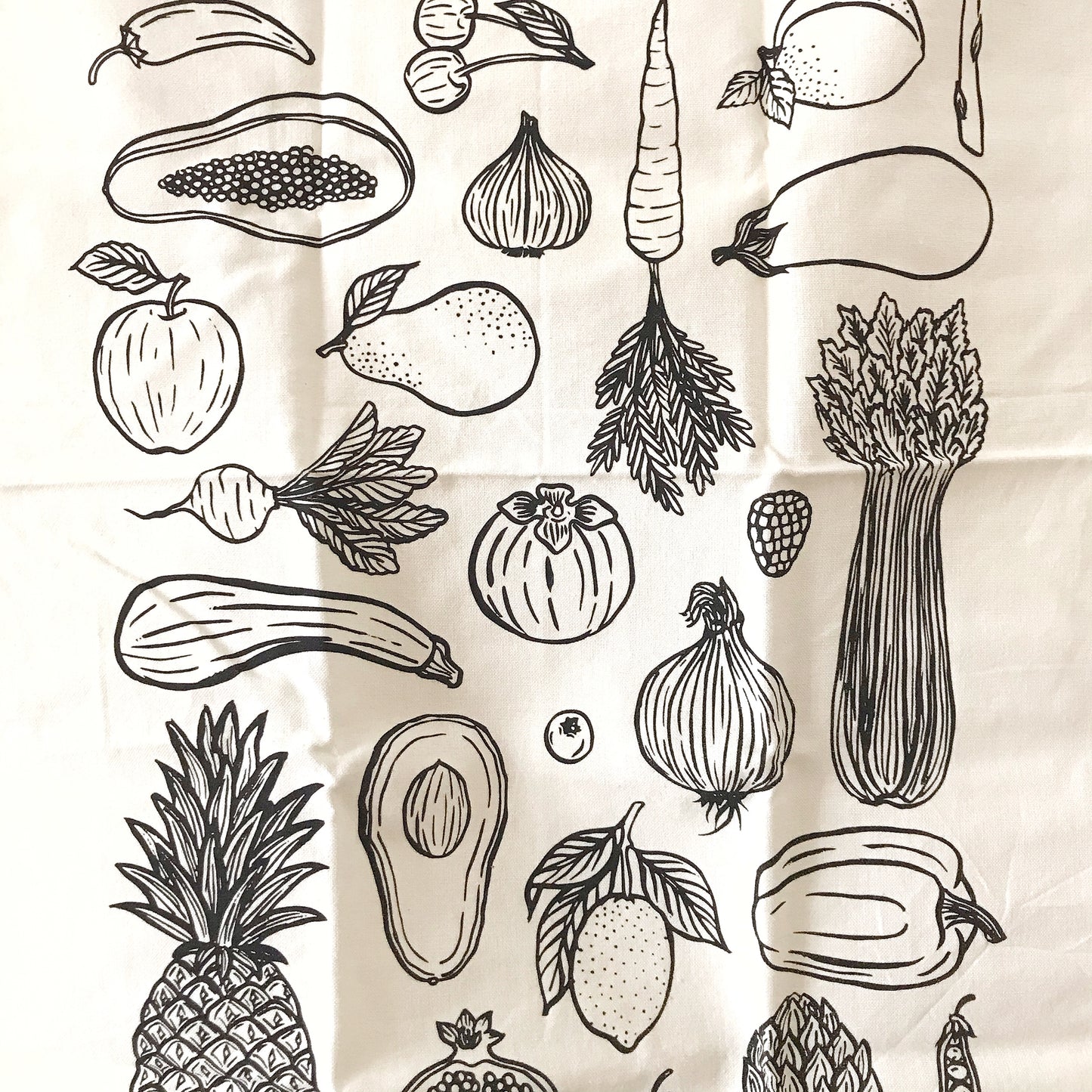 Screen Printed Tea Towel
